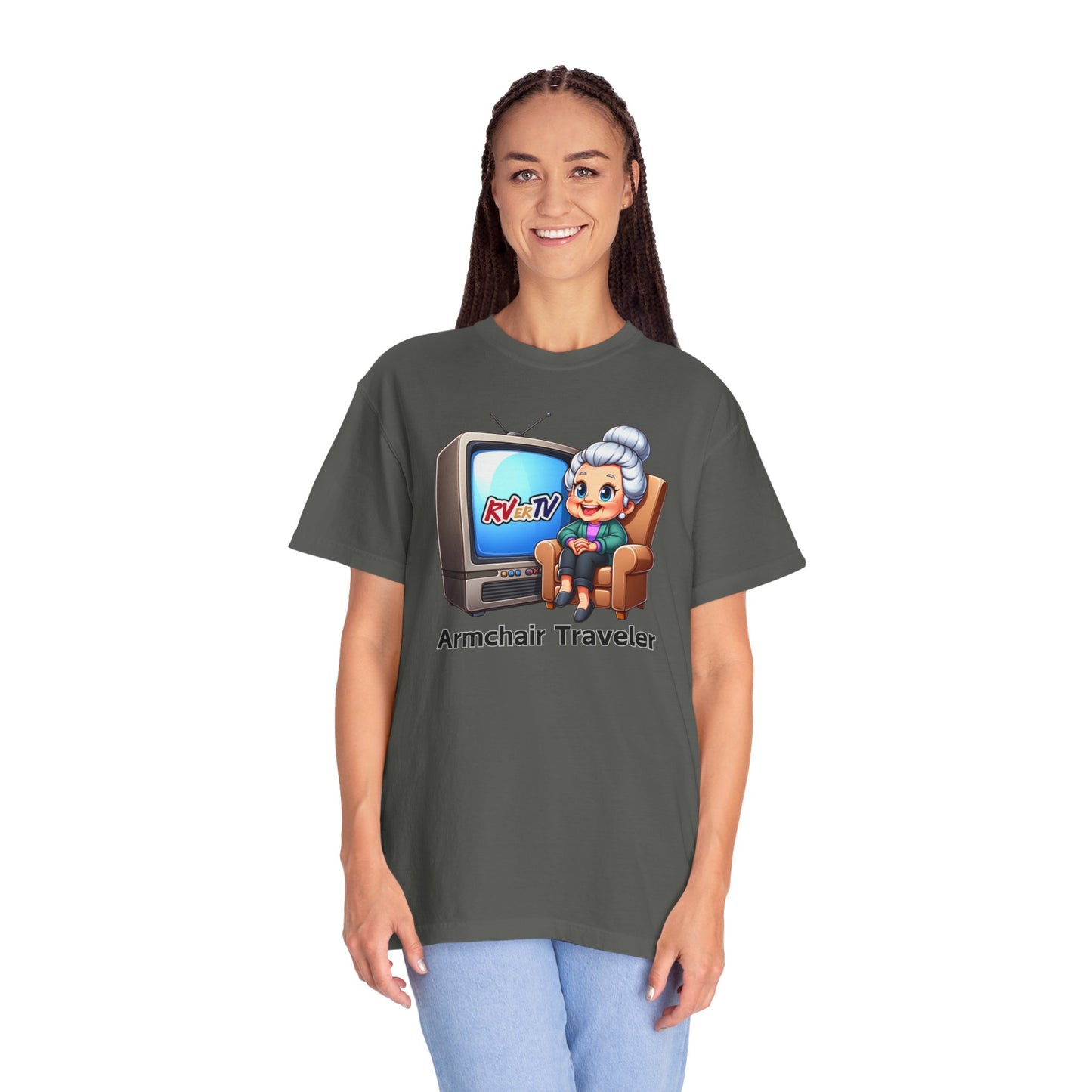 Armchair Traveler Grannie - T-shirt (original design)