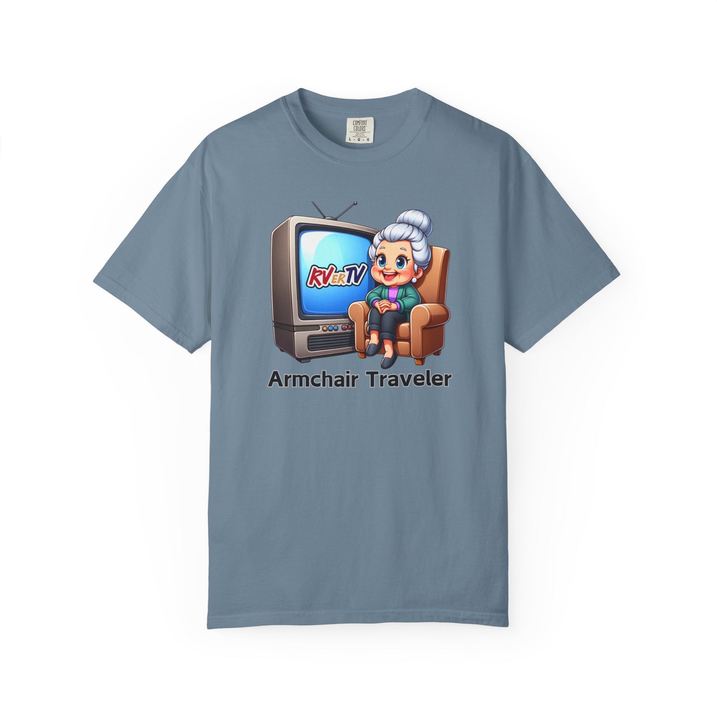 Armchair Traveler Grannie - T-shirt (original design)