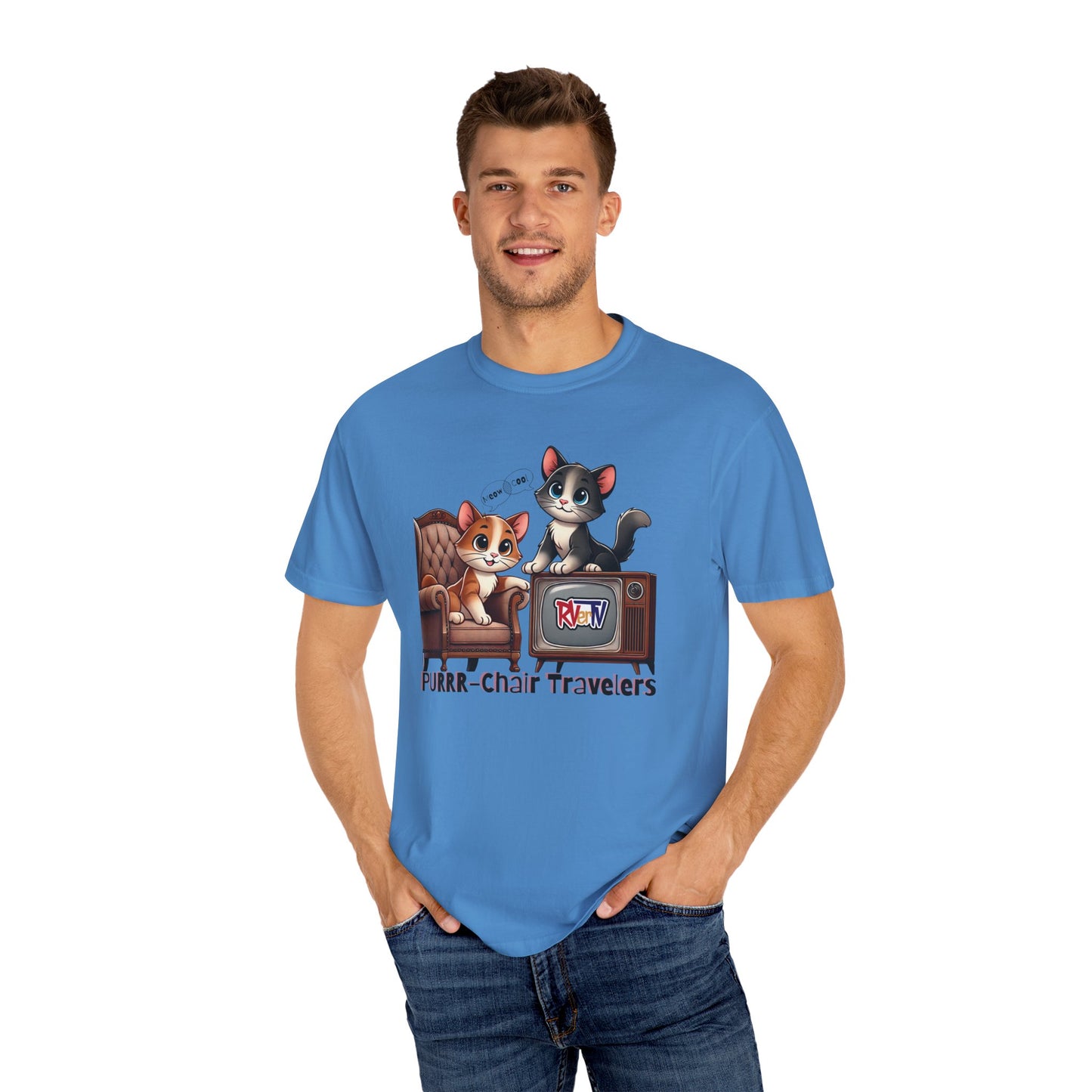 Purrr-Chair Travelers - T-shirt (original design)