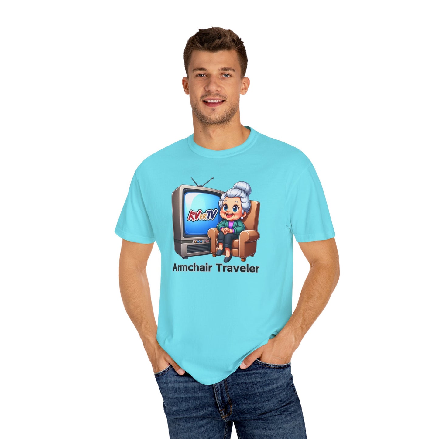 Armchair Traveler Grannie - T-shirt (original design)