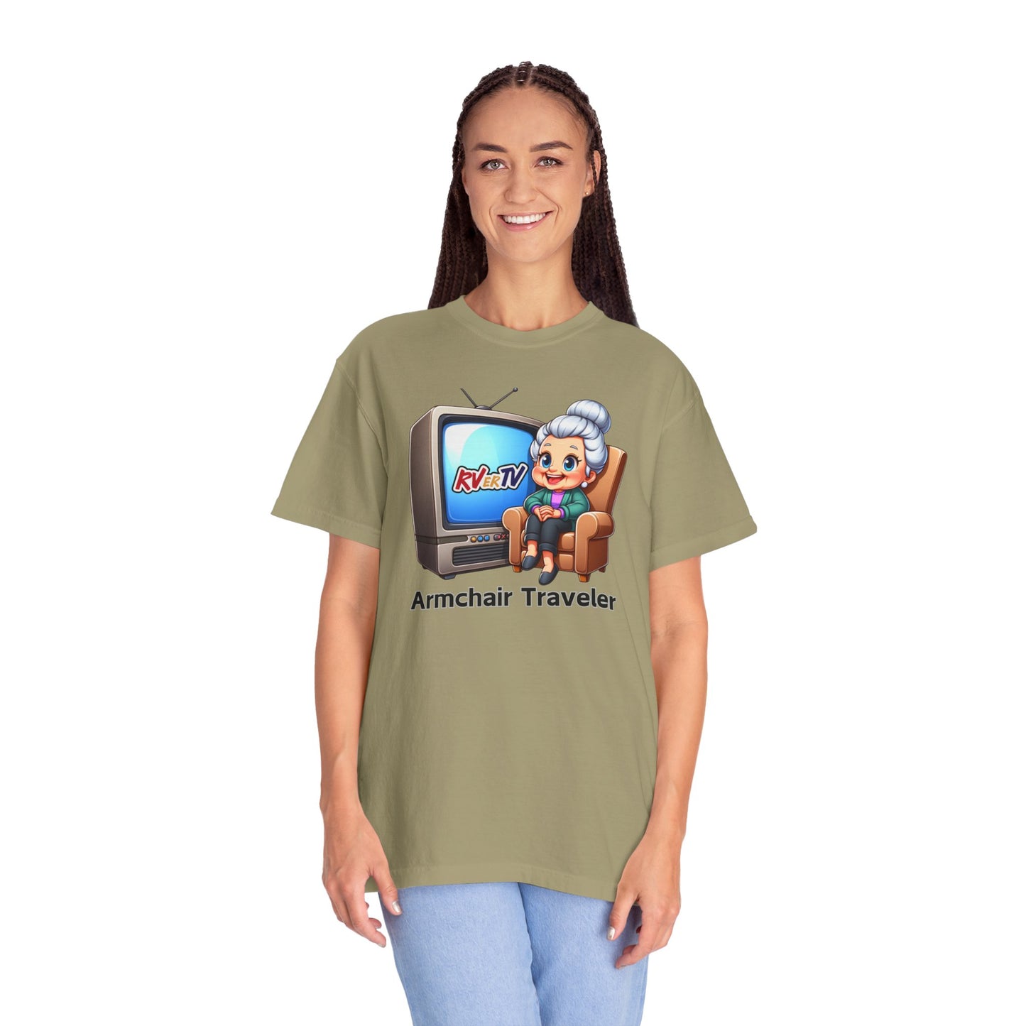 Armchair Traveler Grannie - T-shirt (original design)