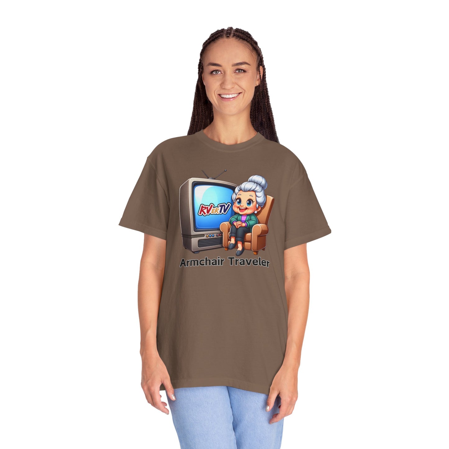 Armchair Traveler Grannie - T-shirt (original design)