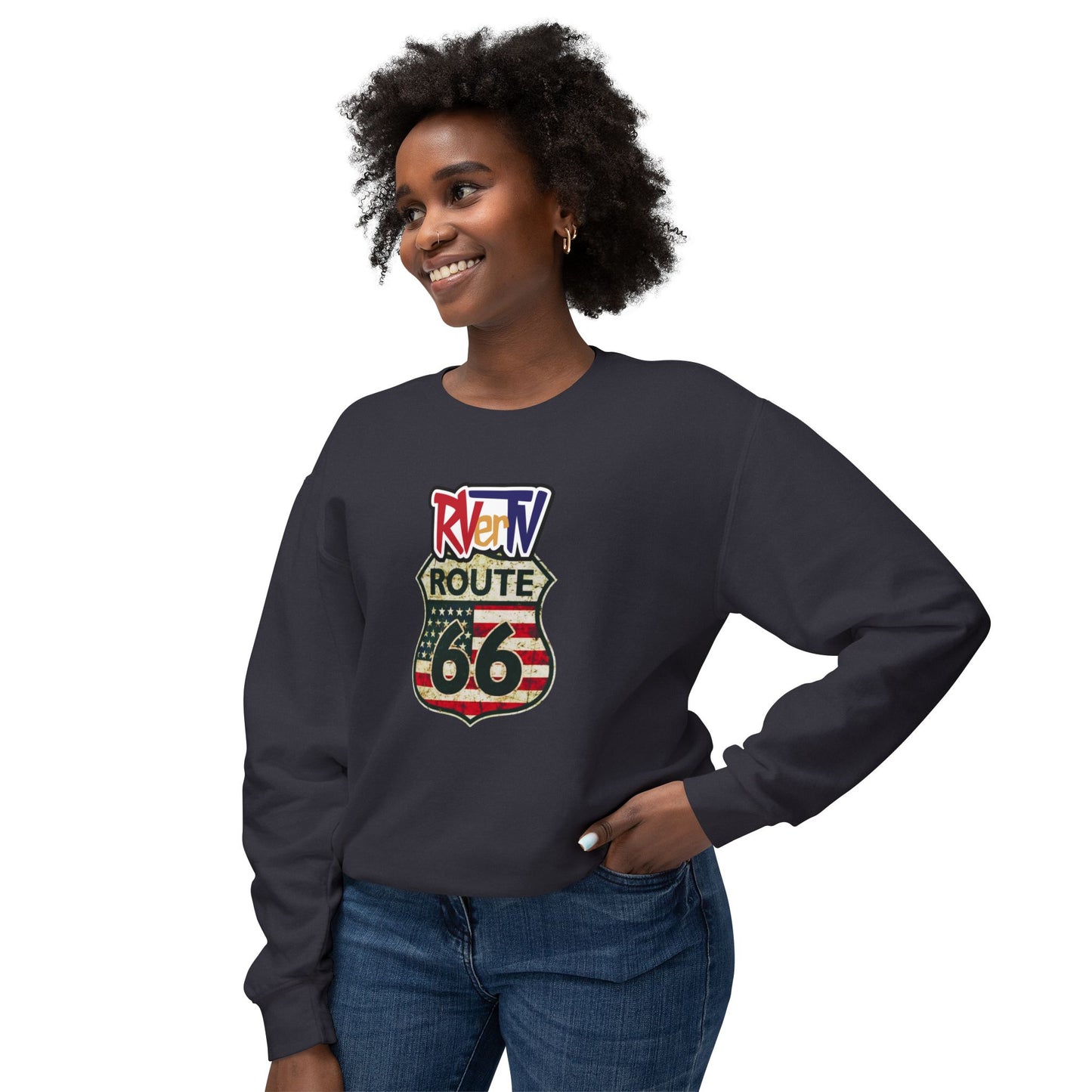 Route 66 Flag - Sweatshirt