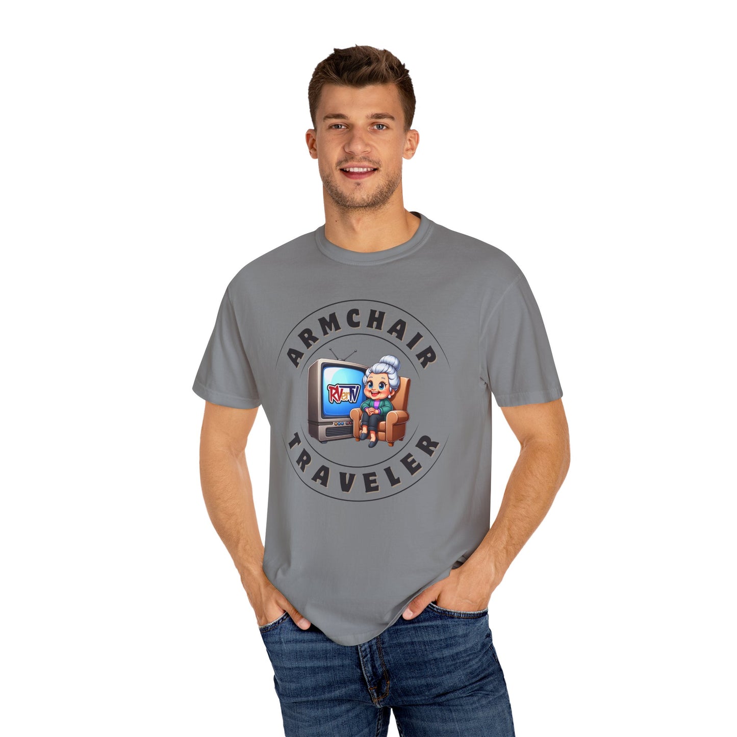 Armchair Traveler Grannie - T-shirt (new design)