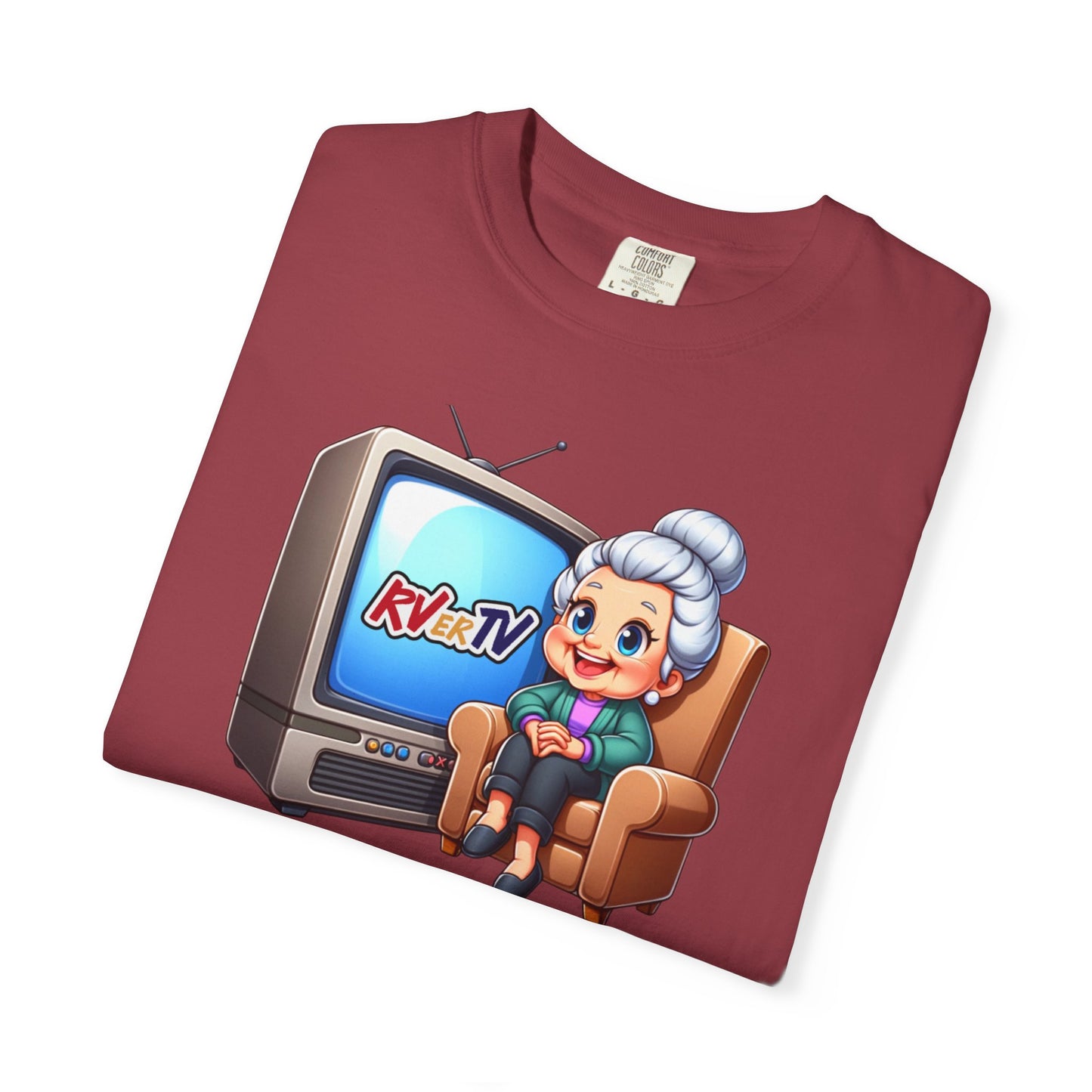 Armchair Traveler Grannie - T-shirt (original design)
