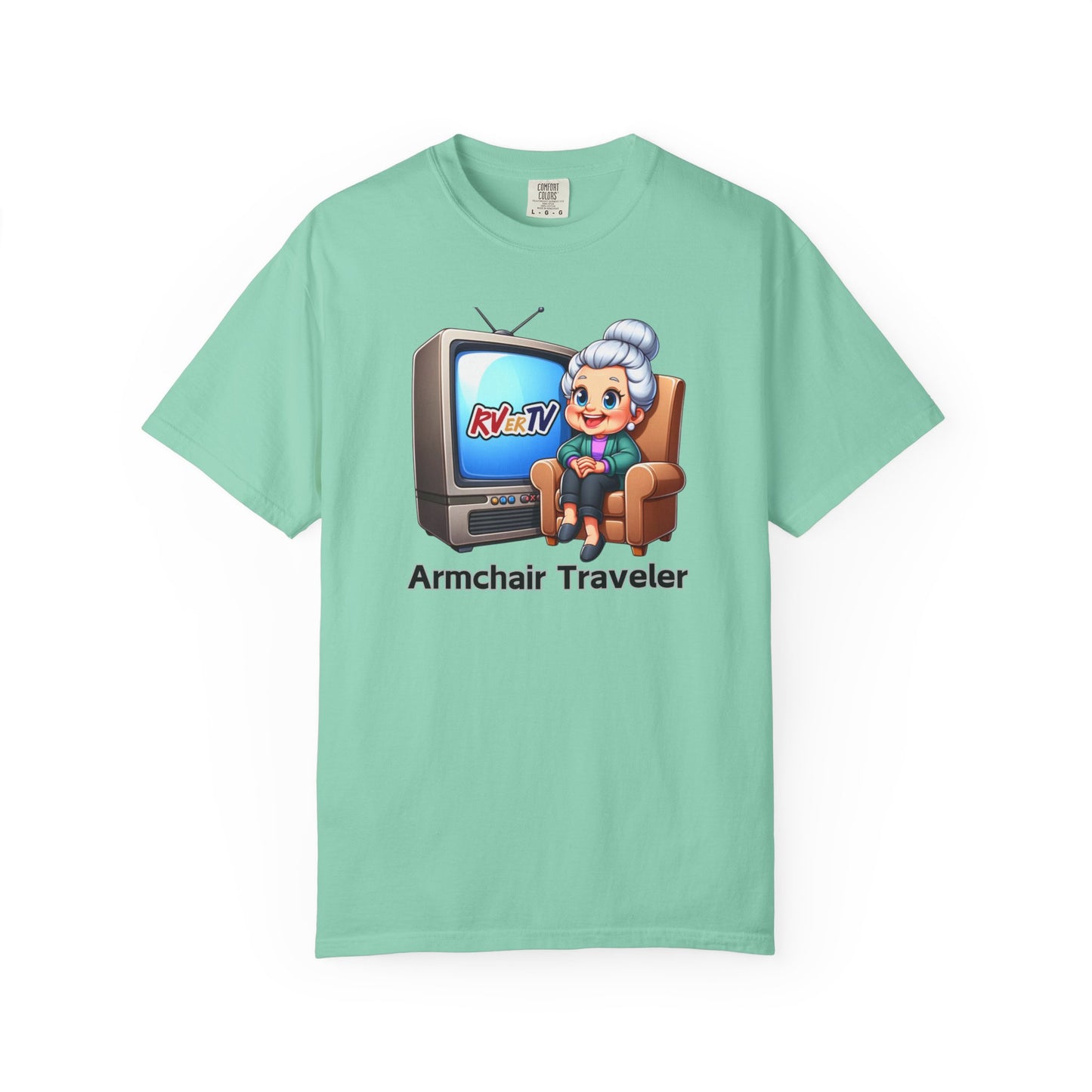 Armchair Traveler Grannie - T-shirt (original design)