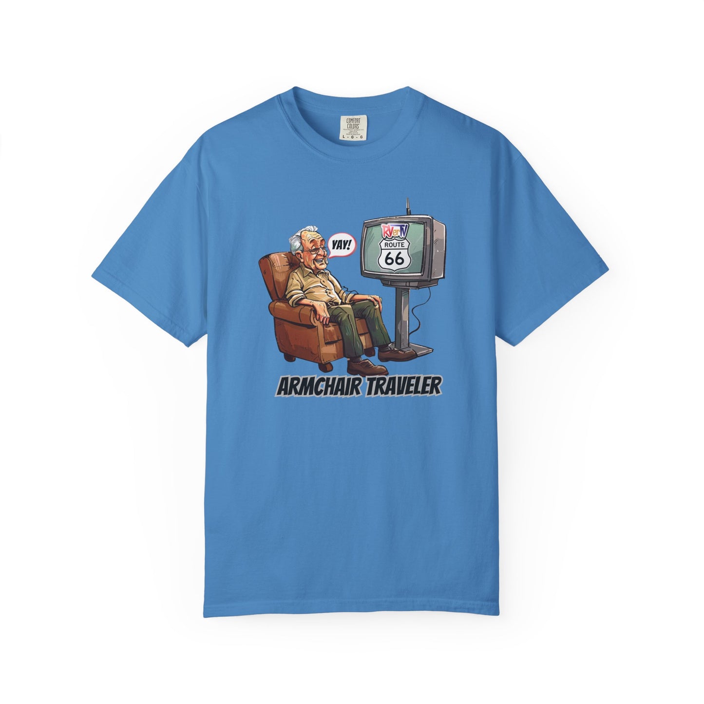 Armchair Traveler Grandpa- T-shirt (original design)