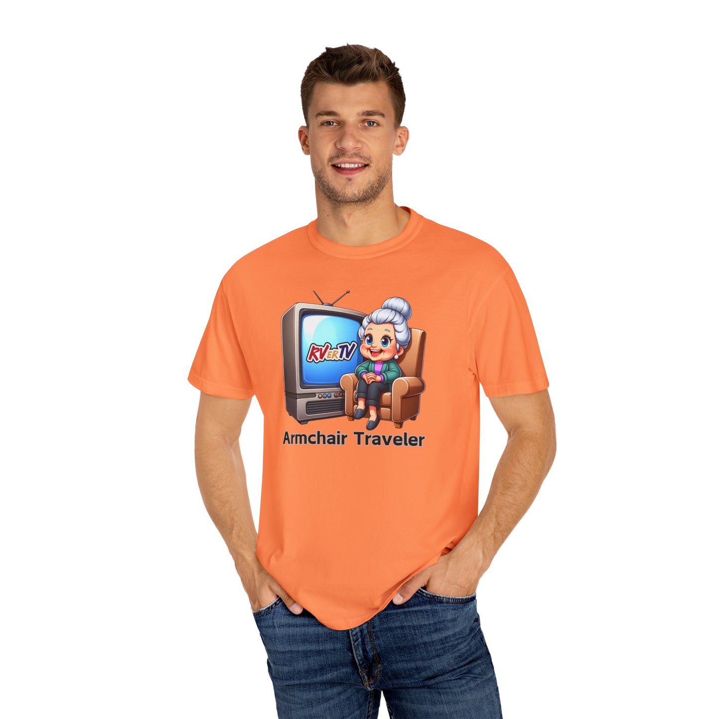 Armchair Traveler Grannie - T-shirt (original design)