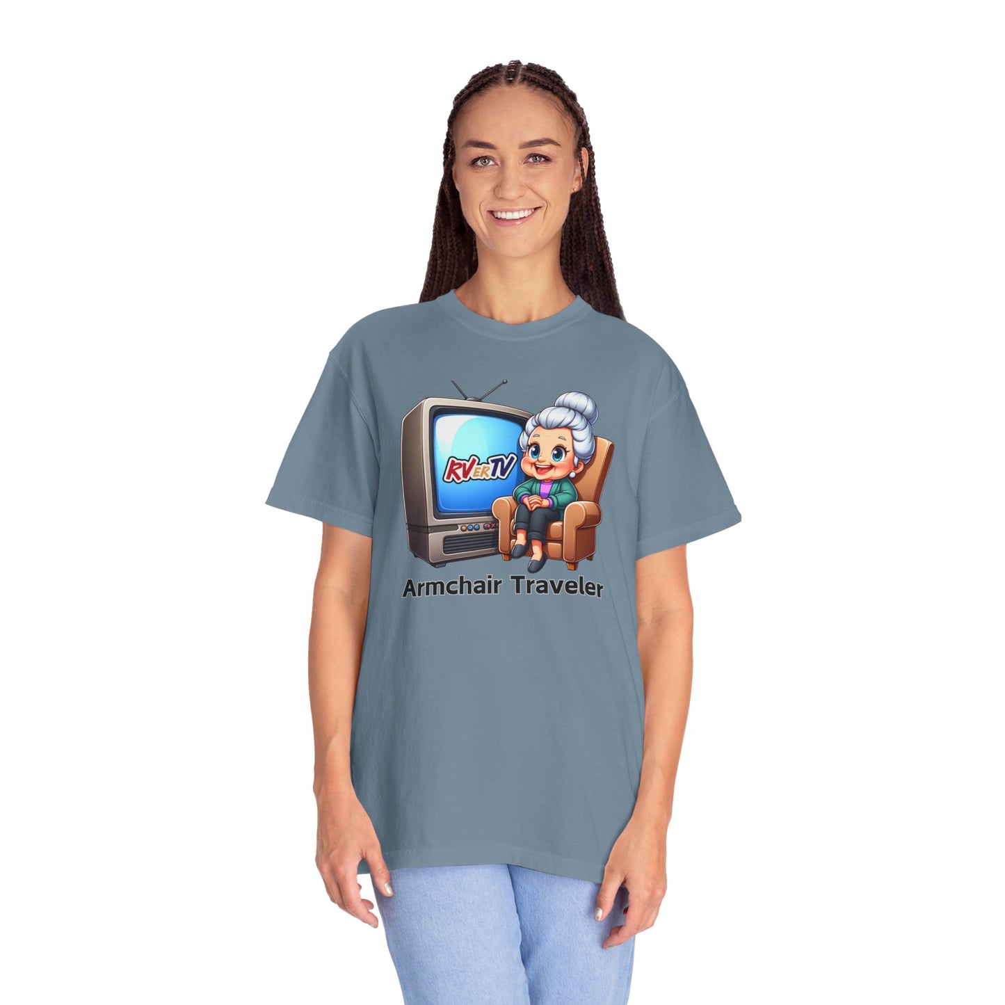 Armchair Traveler Grannie - T-shirt (original design)