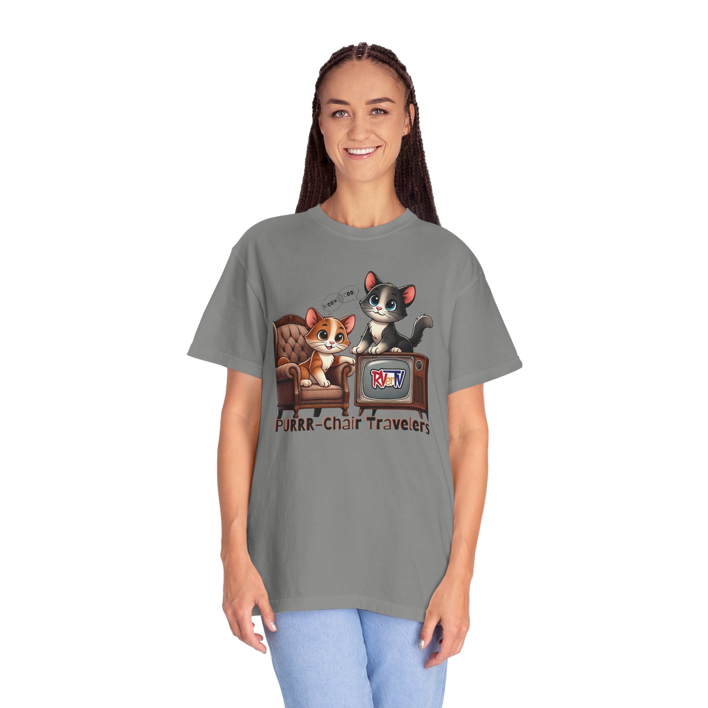 Purrr-Chair Travelers - T-shirt (original design)