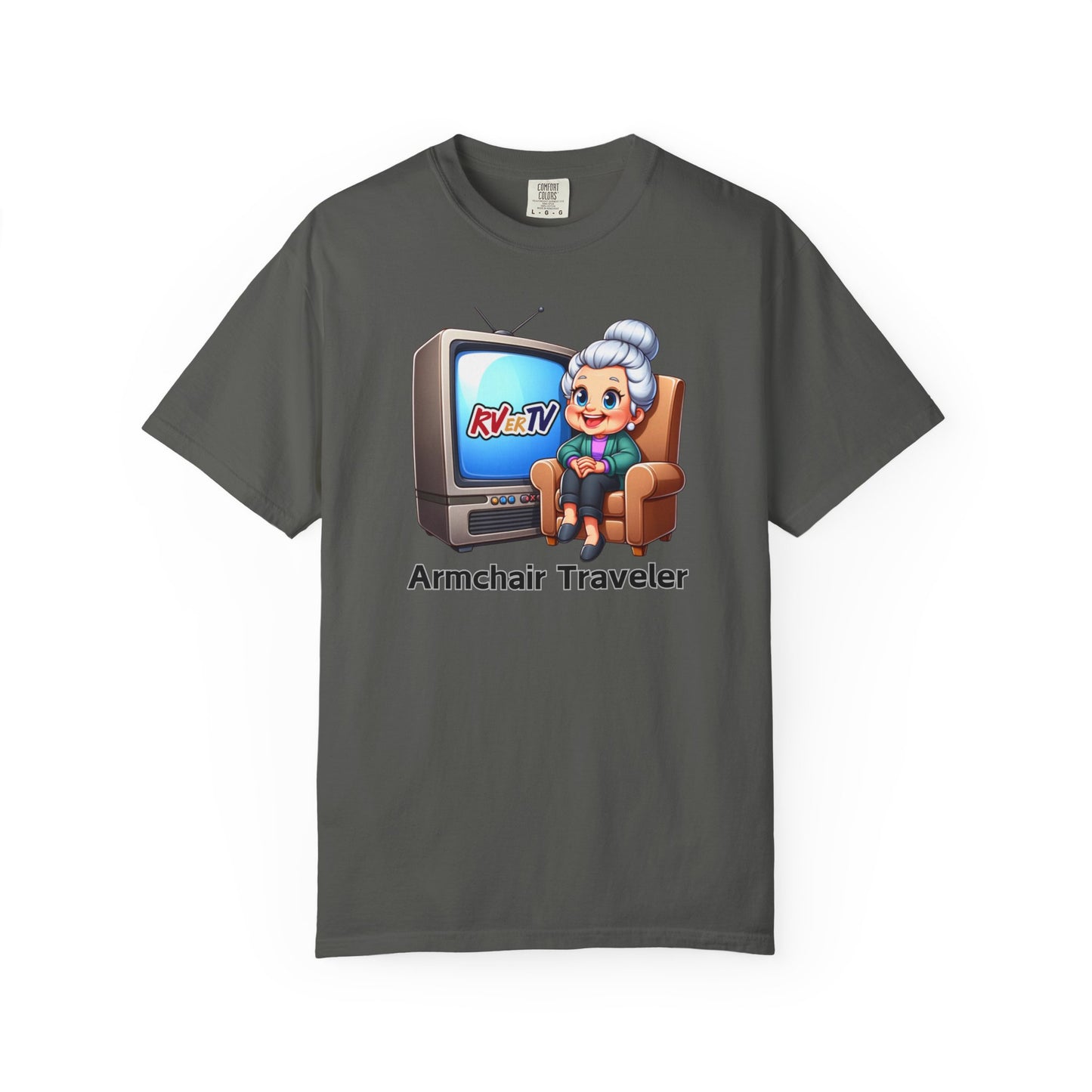 Armchair Traveler Grannie - T-shirt (original design)