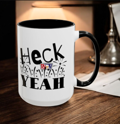 RVerTV- Heck Yeah- Coffee mug