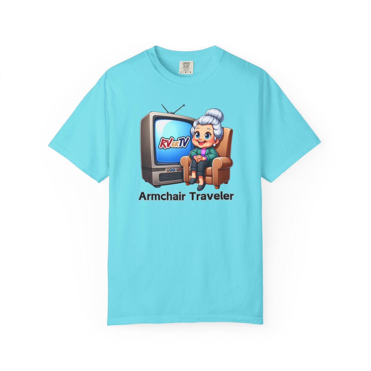 Armchair Traveler Grannie - T-shirt (original design)