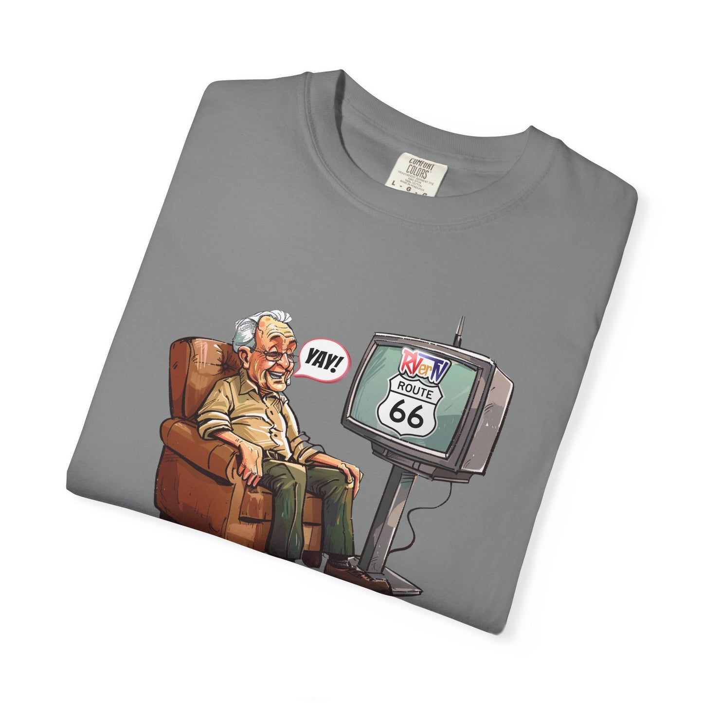 Armchair Traveler Grandpa- T-shirt (original design)
