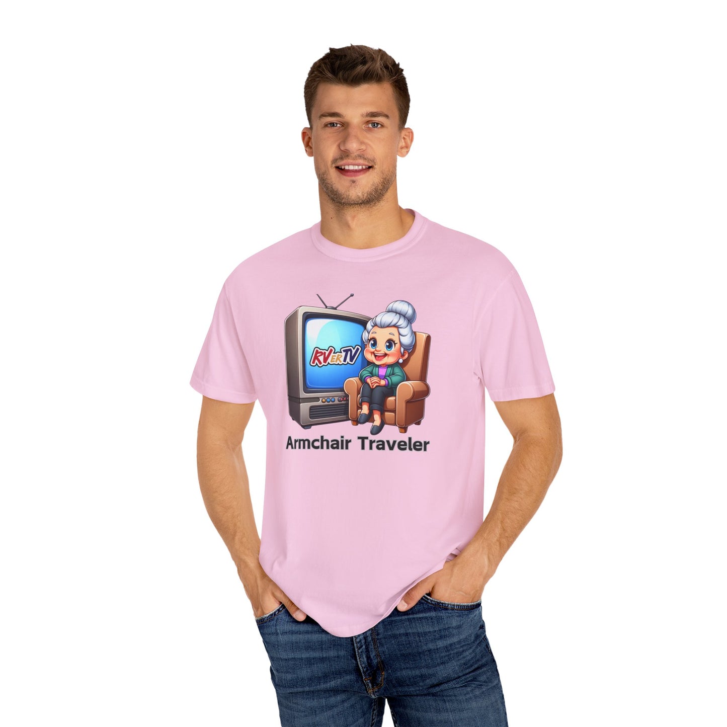 Armchair Traveler Grannie - T-shirt (original design)