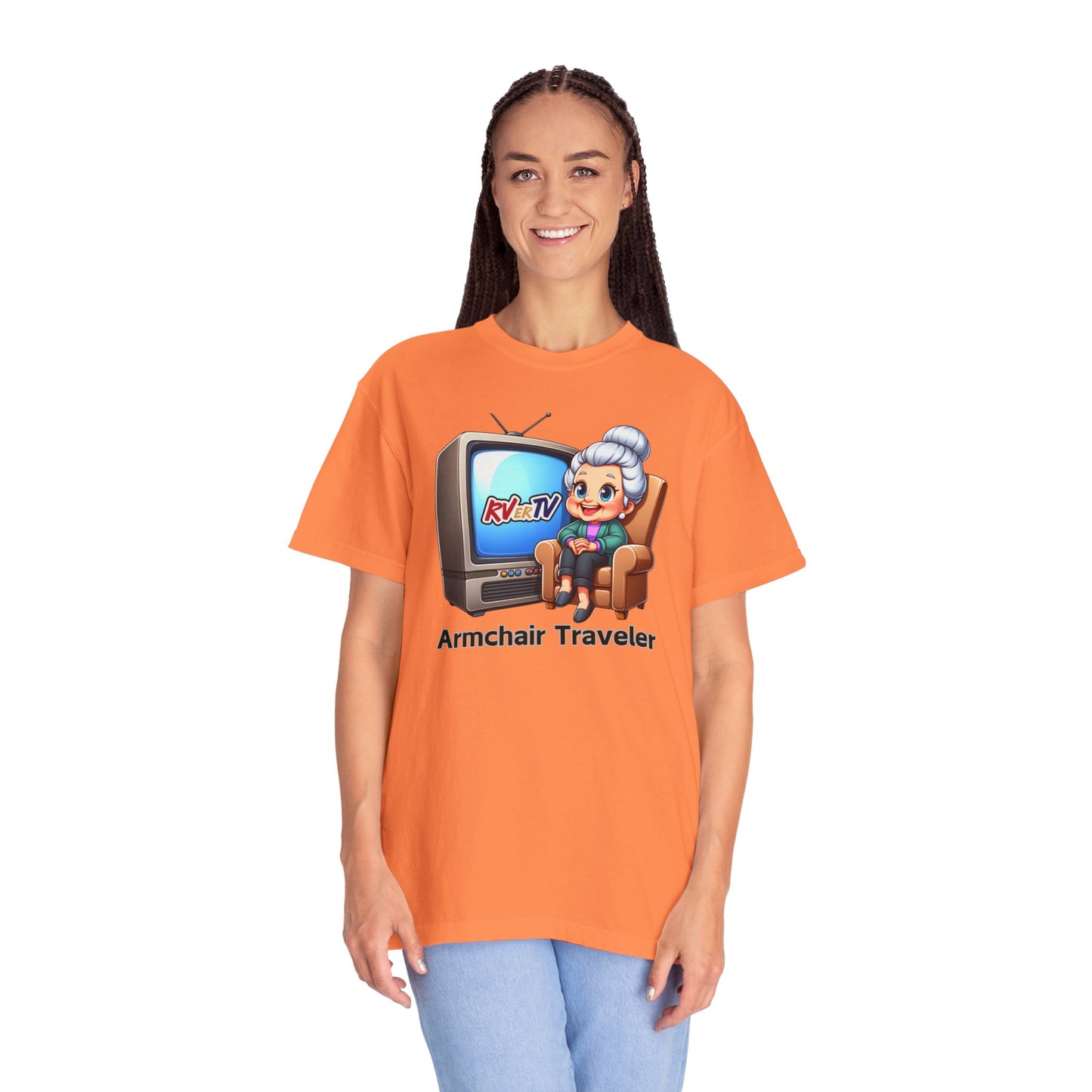 Armchair Traveler Grannie - T-shirt (original design)