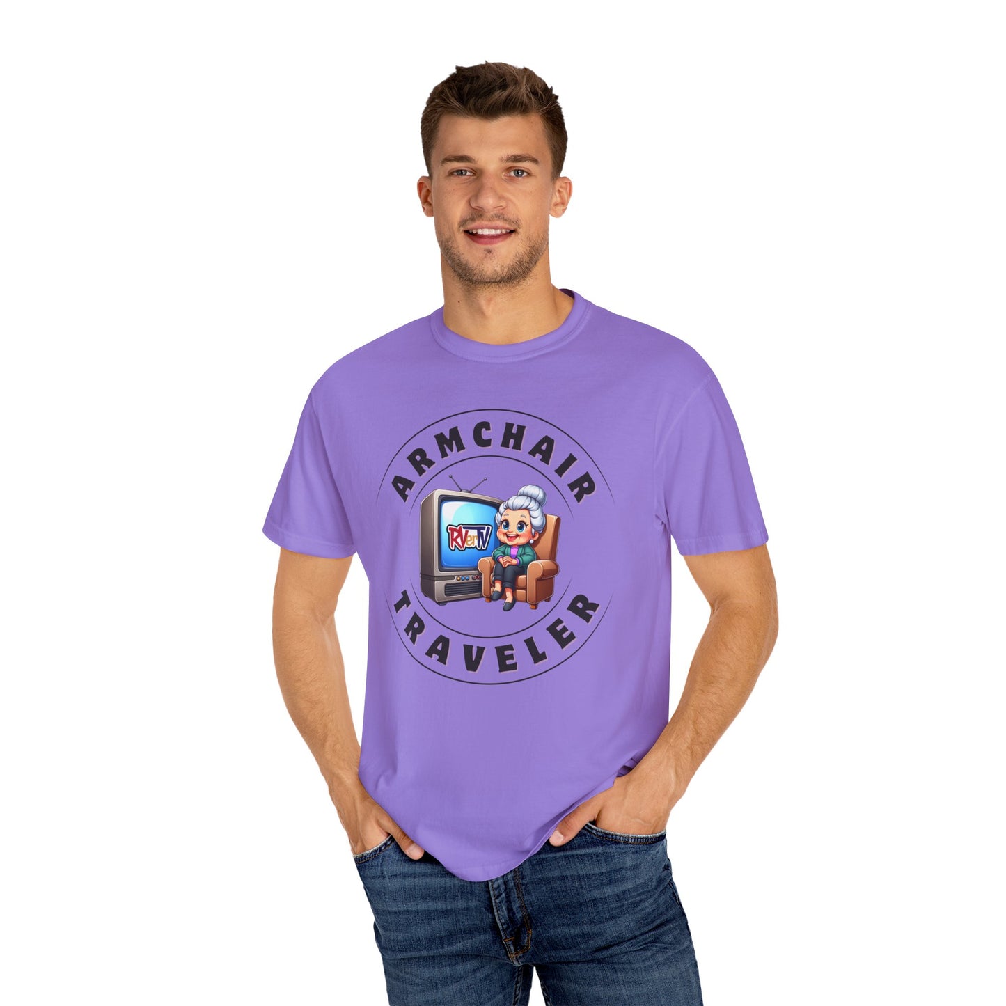 Armchair Traveler Grannie - T-shirt (new design)