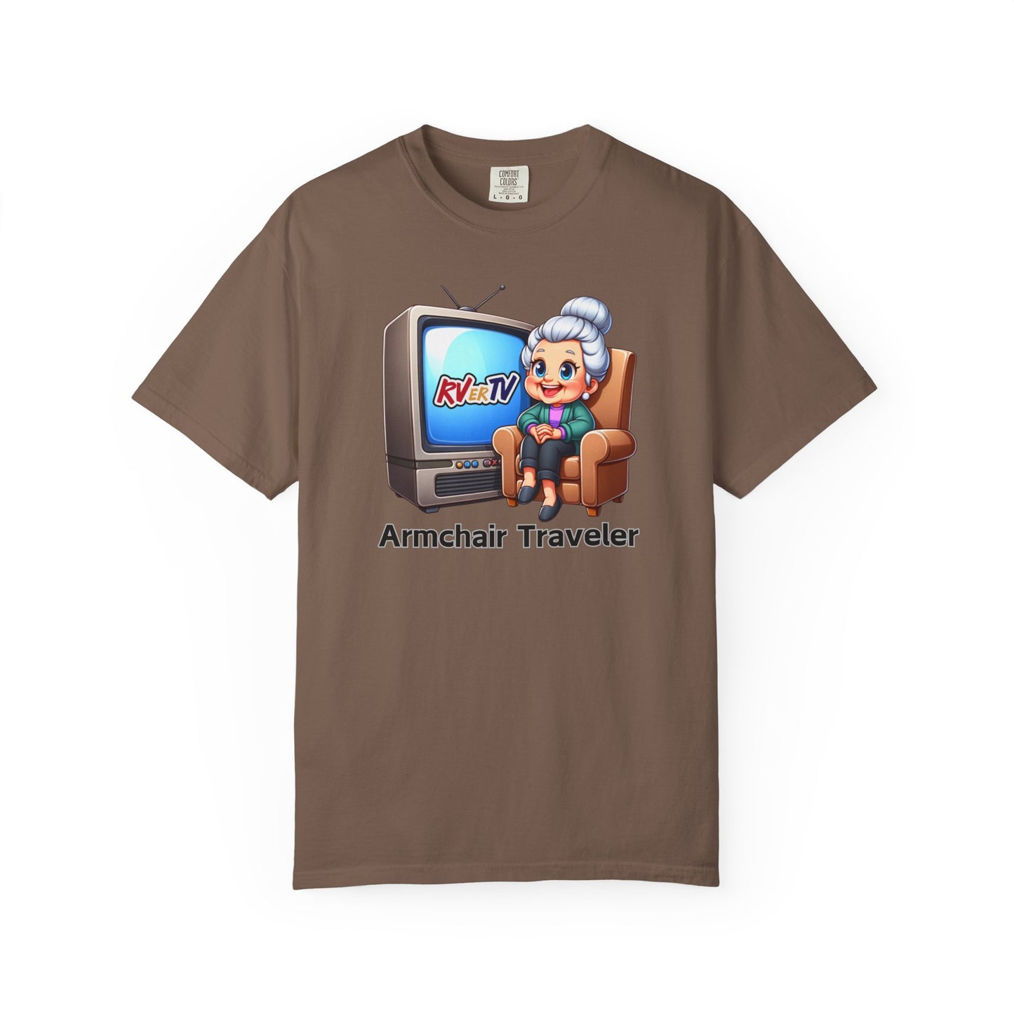 Armchair Traveler Grannie - T-shirt (original design)