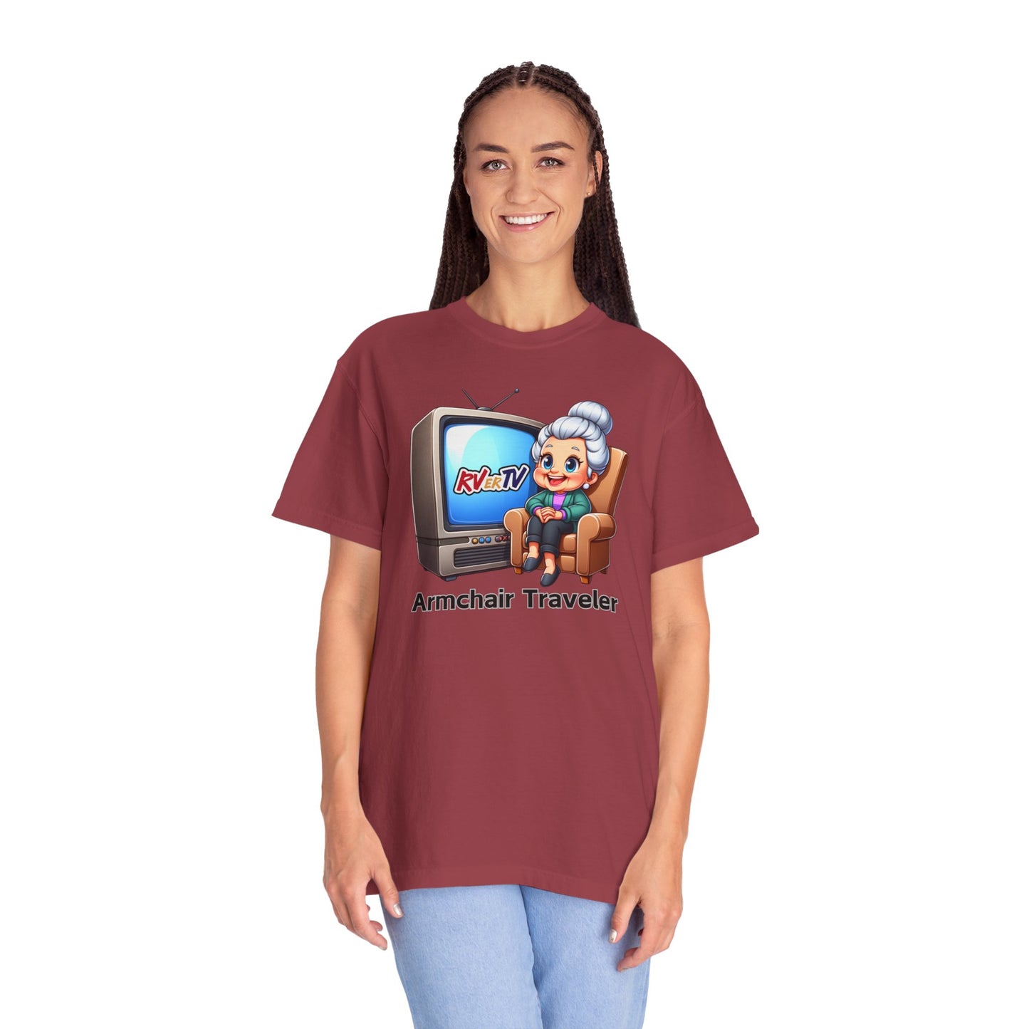 Armchair Traveler Grannie - T-shirt (original design)