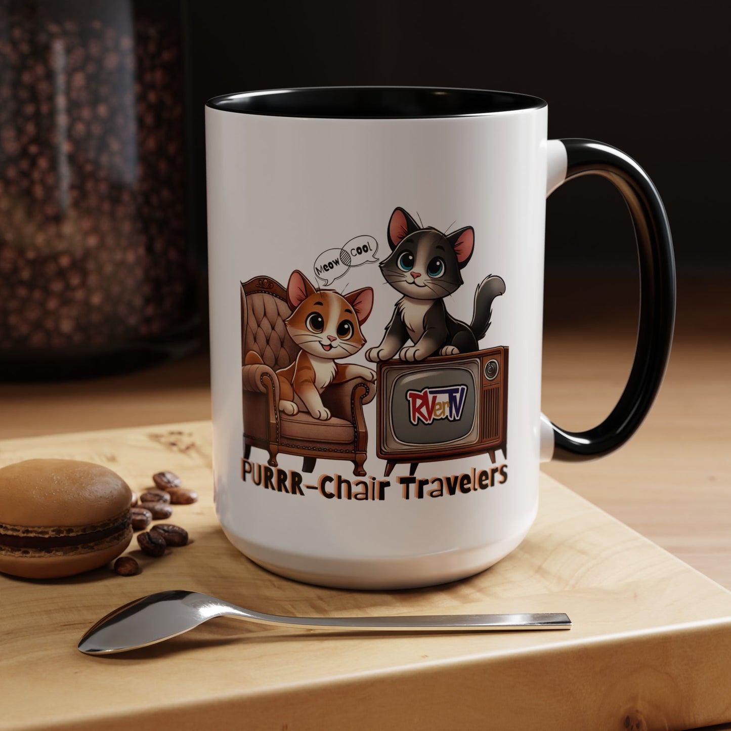 Purrr-Chair Travelers - Coffee Mug