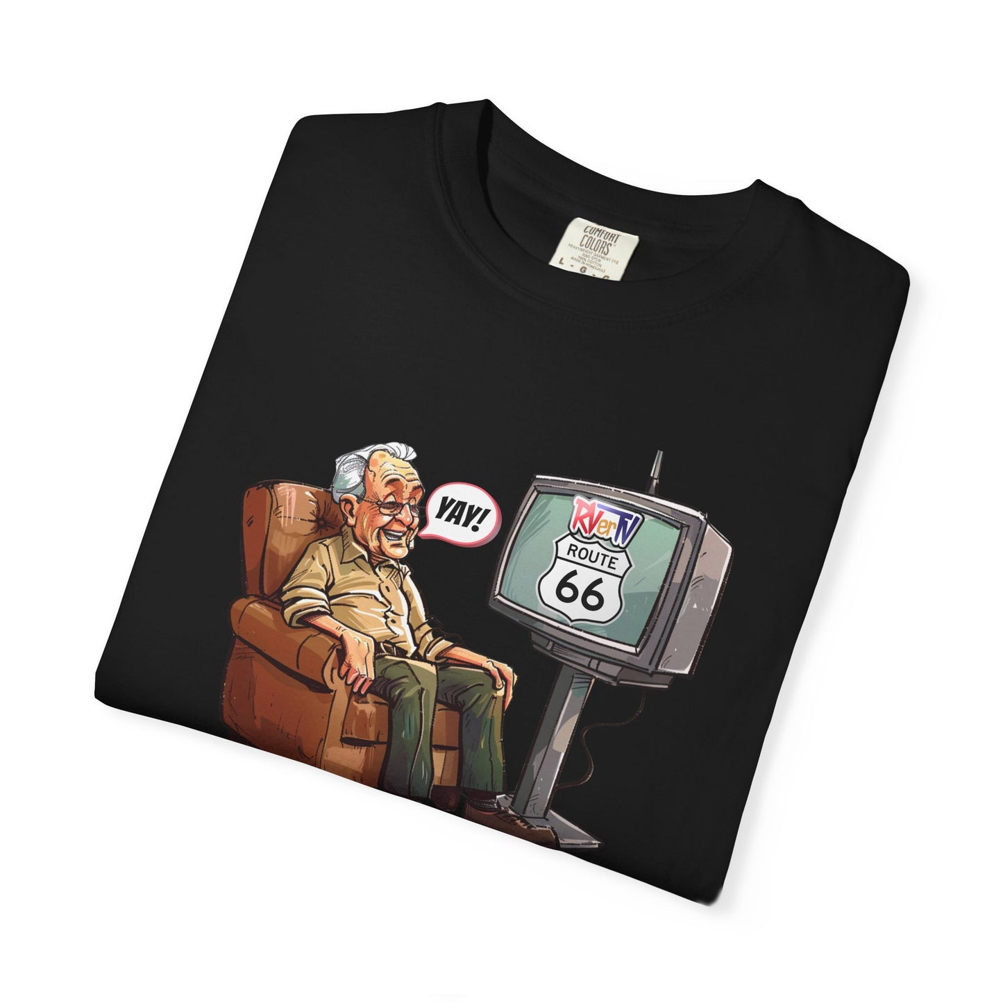 Armchair Traveler Grandpa- T-shirt (original design)