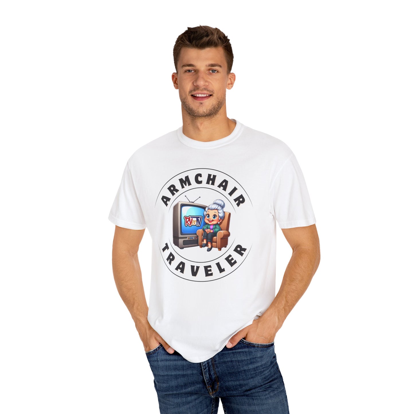Armchair Traveler Grannie - T-shirt (new design)