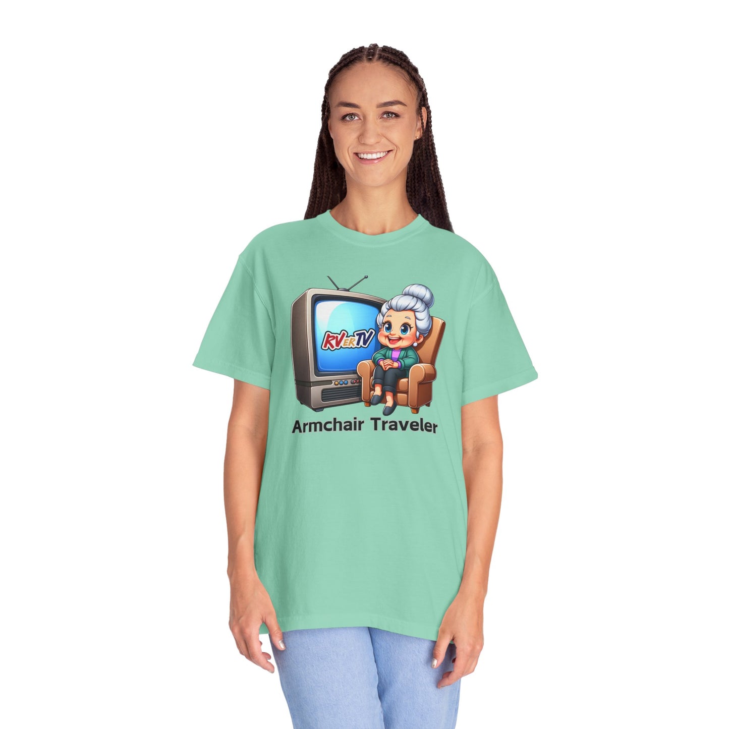 Armchair Traveler Grannie - T-shirt (original design)