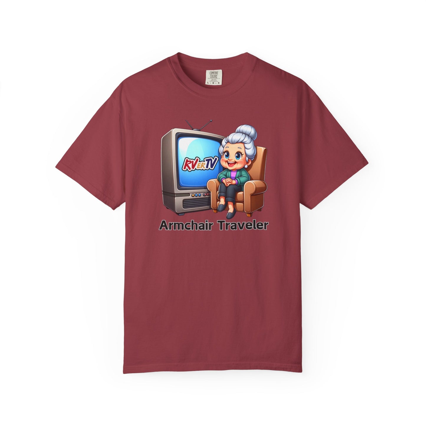 Armchair Traveler Grannie - T-shirt (original design)