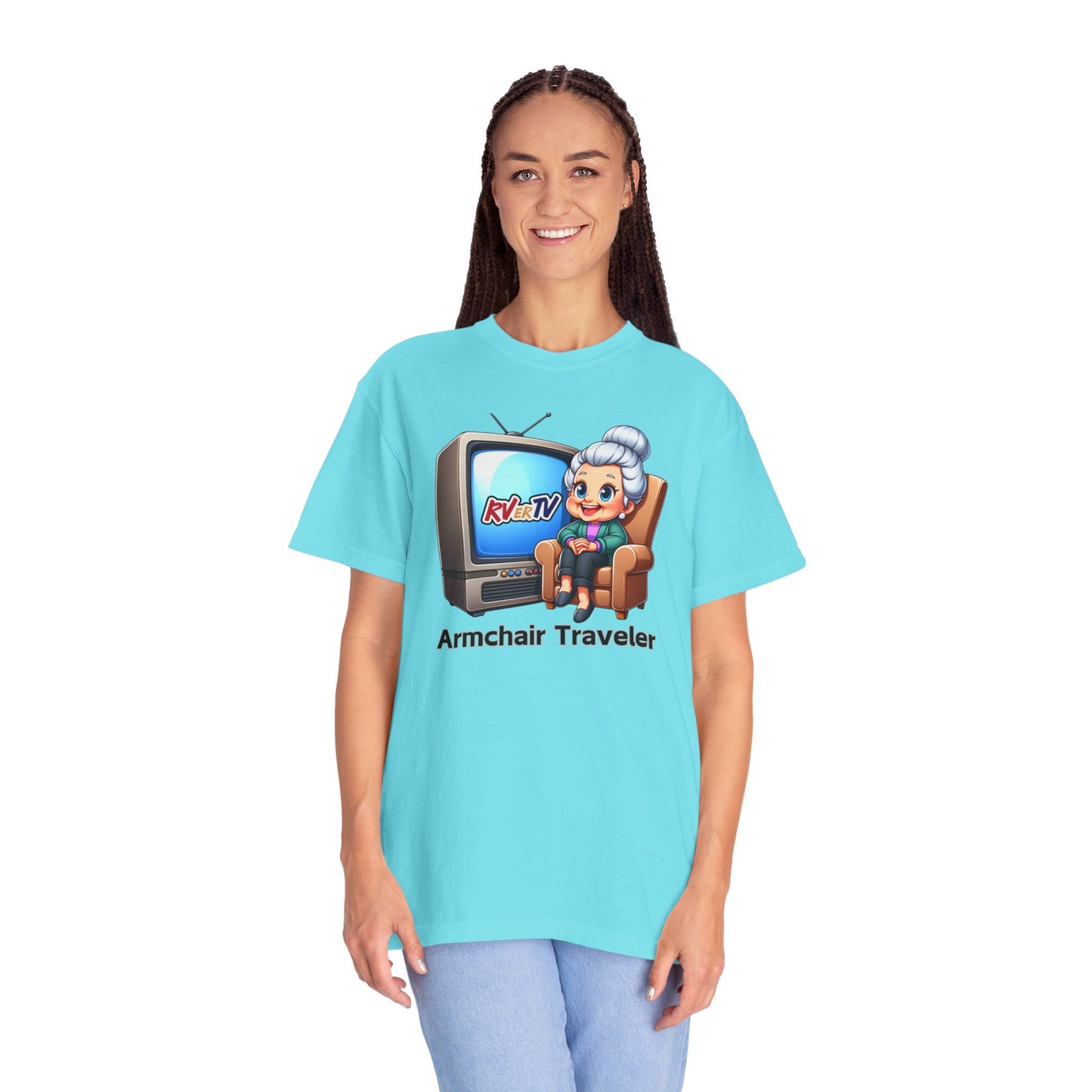 Armchair Traveler Grannie - T-shirt (original design)