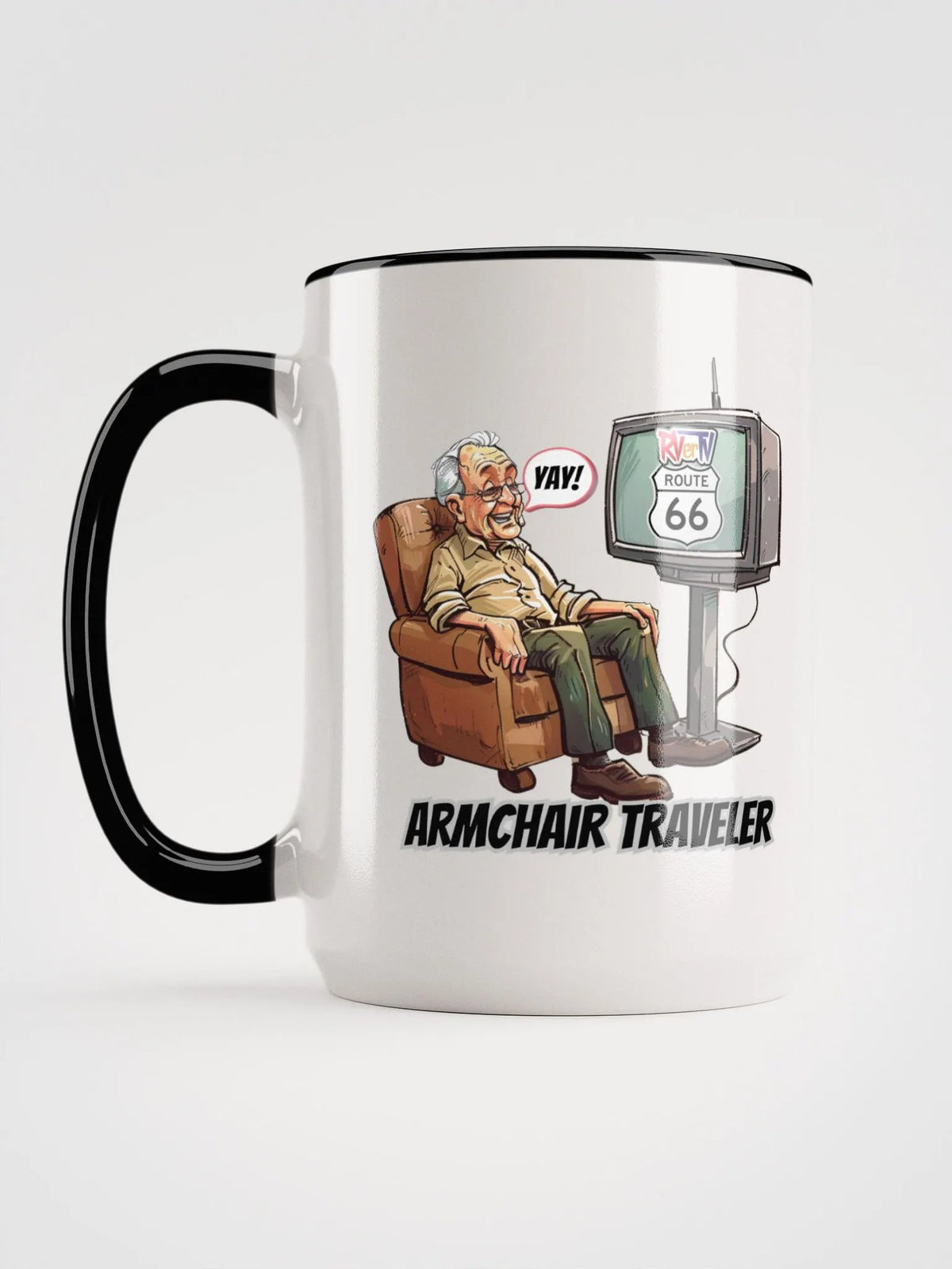Armchair Traveler Grandpa - Coffee Mug