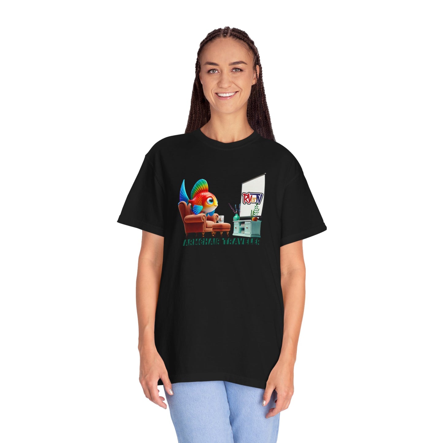 Armchair Traveler Fish - T-shirt