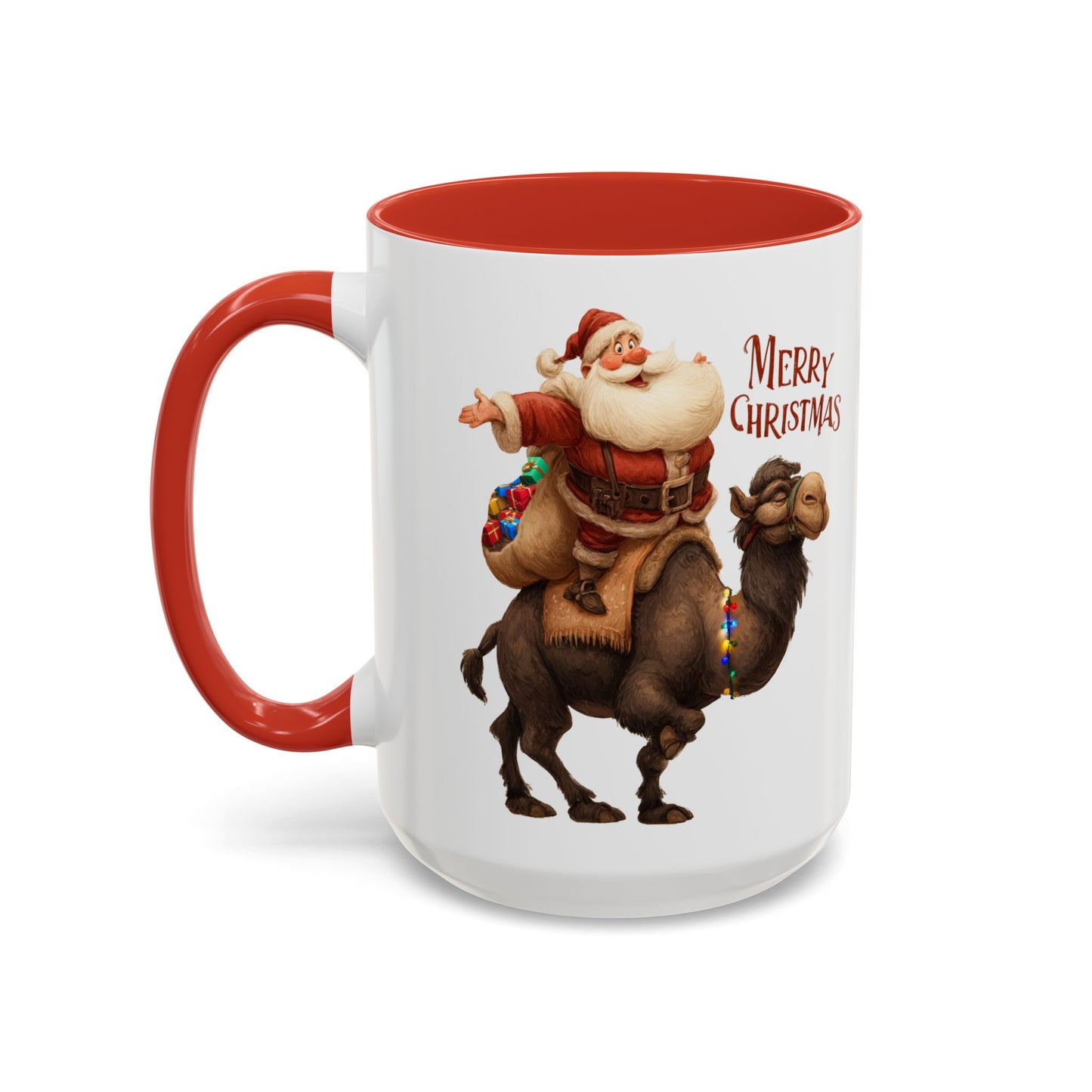 RVerTV Christmas Santa on Camel, Coffee Mug