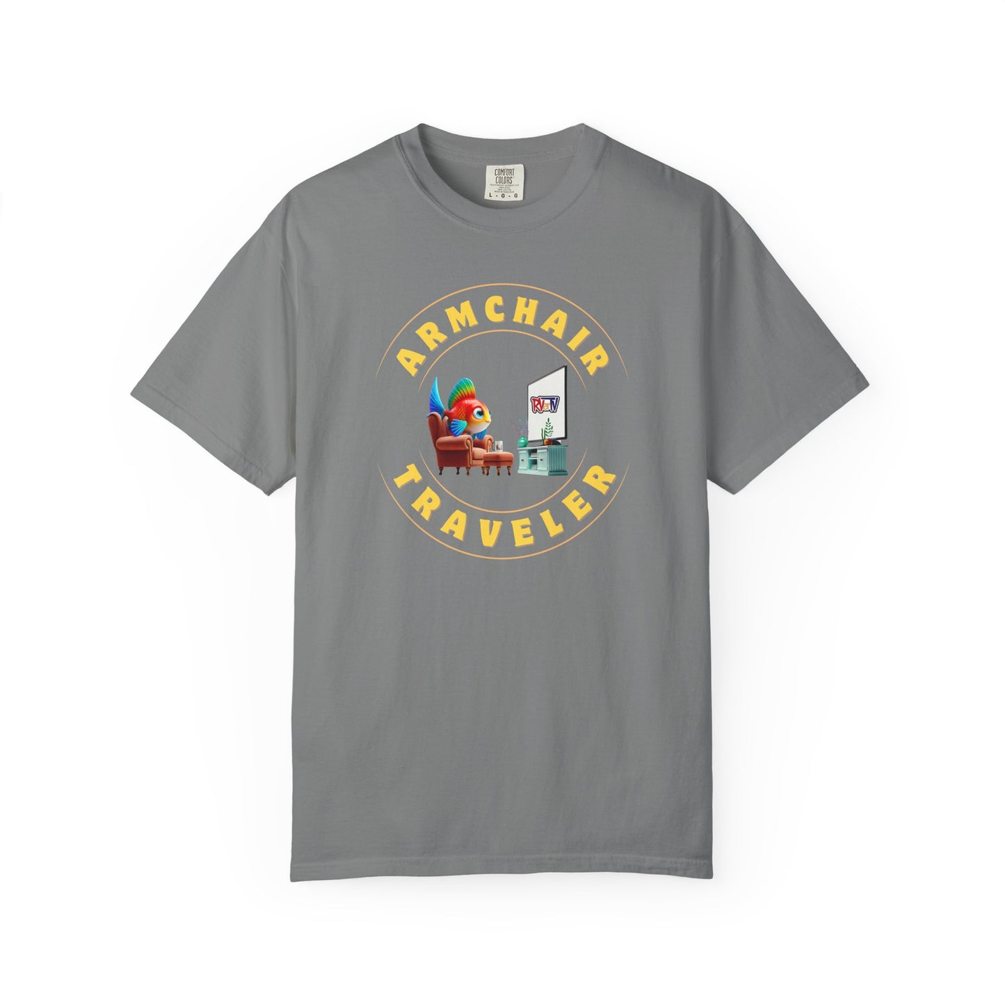 Armchair Traveler Fish - T-shirt (new design)