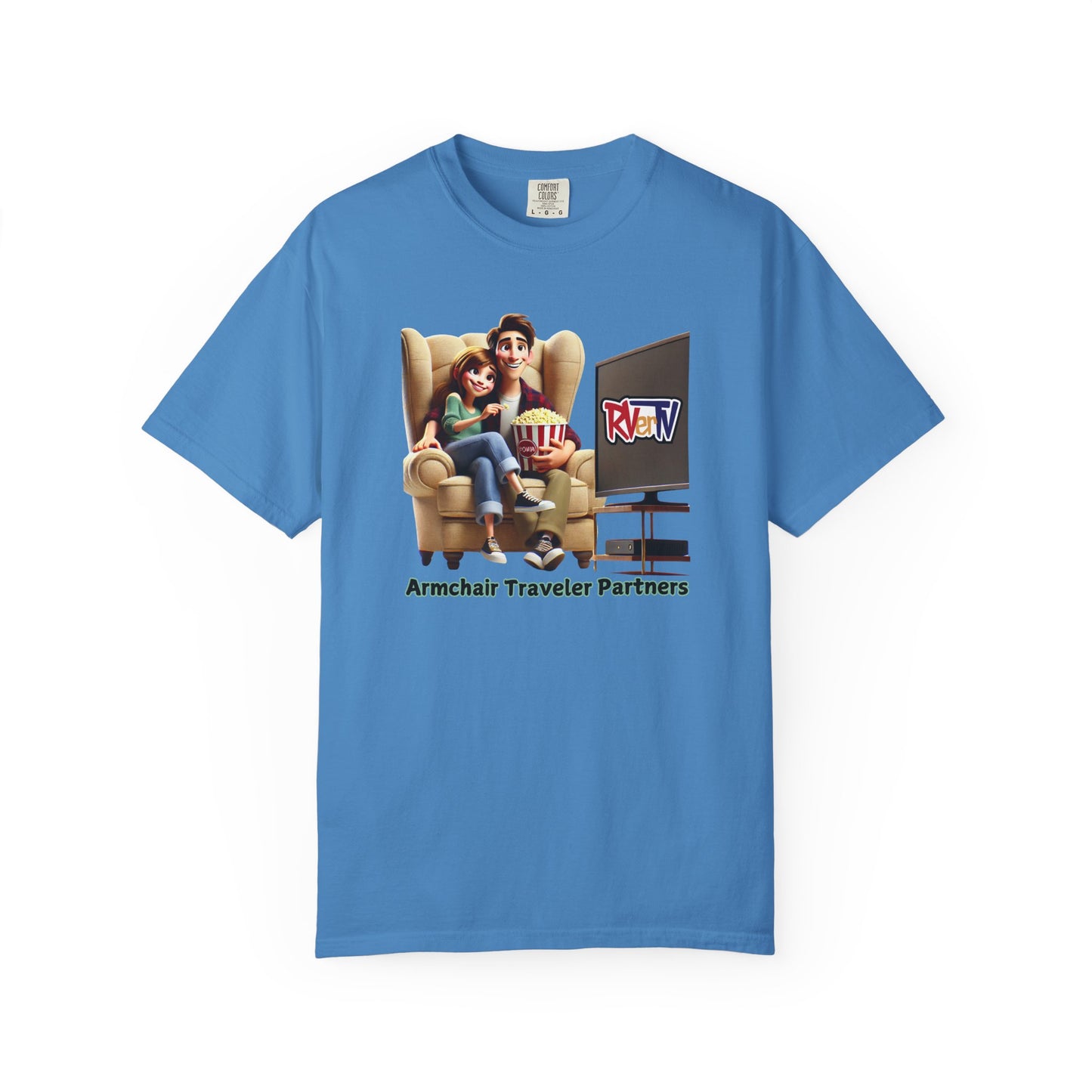 Armchair Traveler Partners -T-shirt (original design)