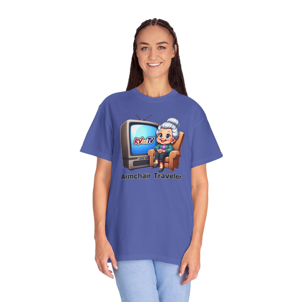 Armchair Traveler Grannie - T-shirt  (original design)