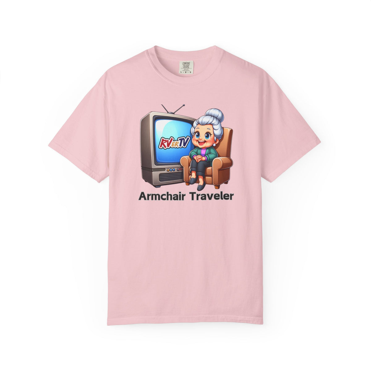 Armchair Traveler Grannie - T-shirt  (original design)