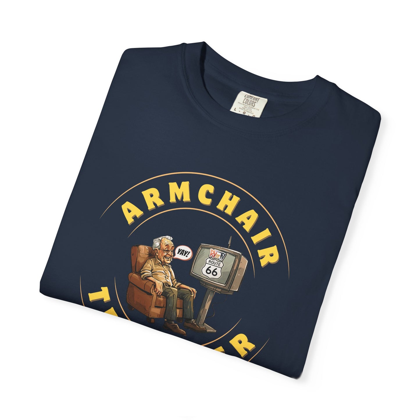 Armchair Traveler Grandpa - T-shirt (new design)