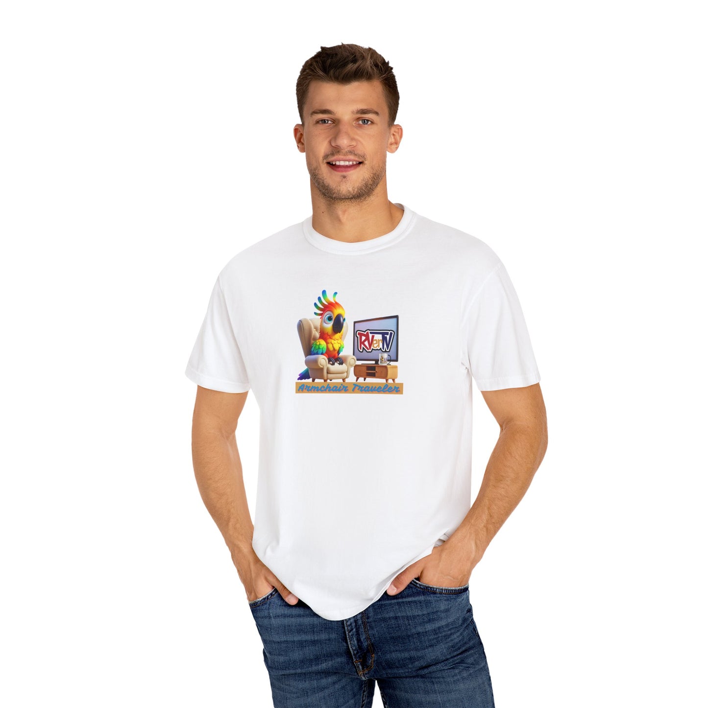 Armchair Traveler Bird - T-shirt