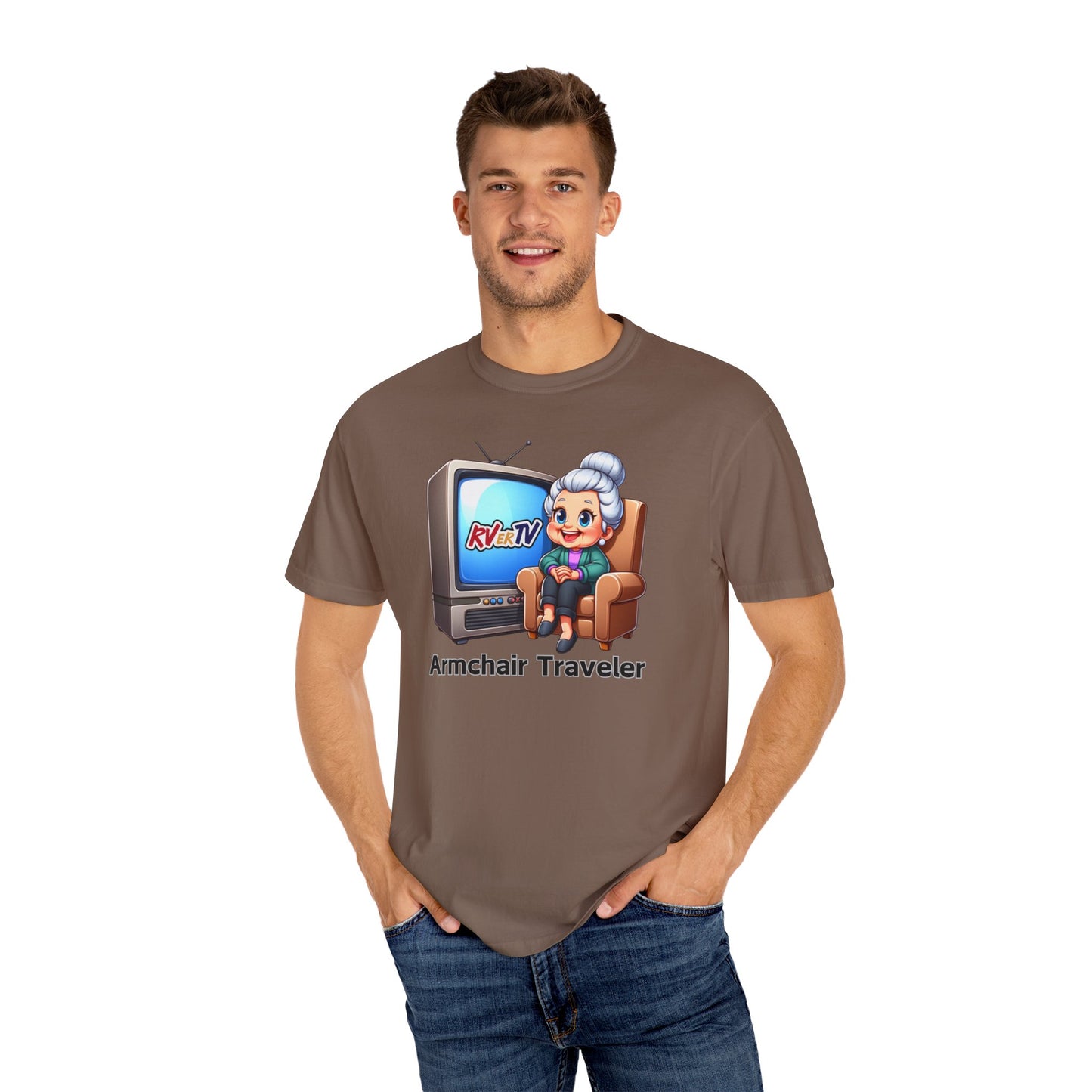 Armchair Traveler Grannie - T-shirt  (original design)