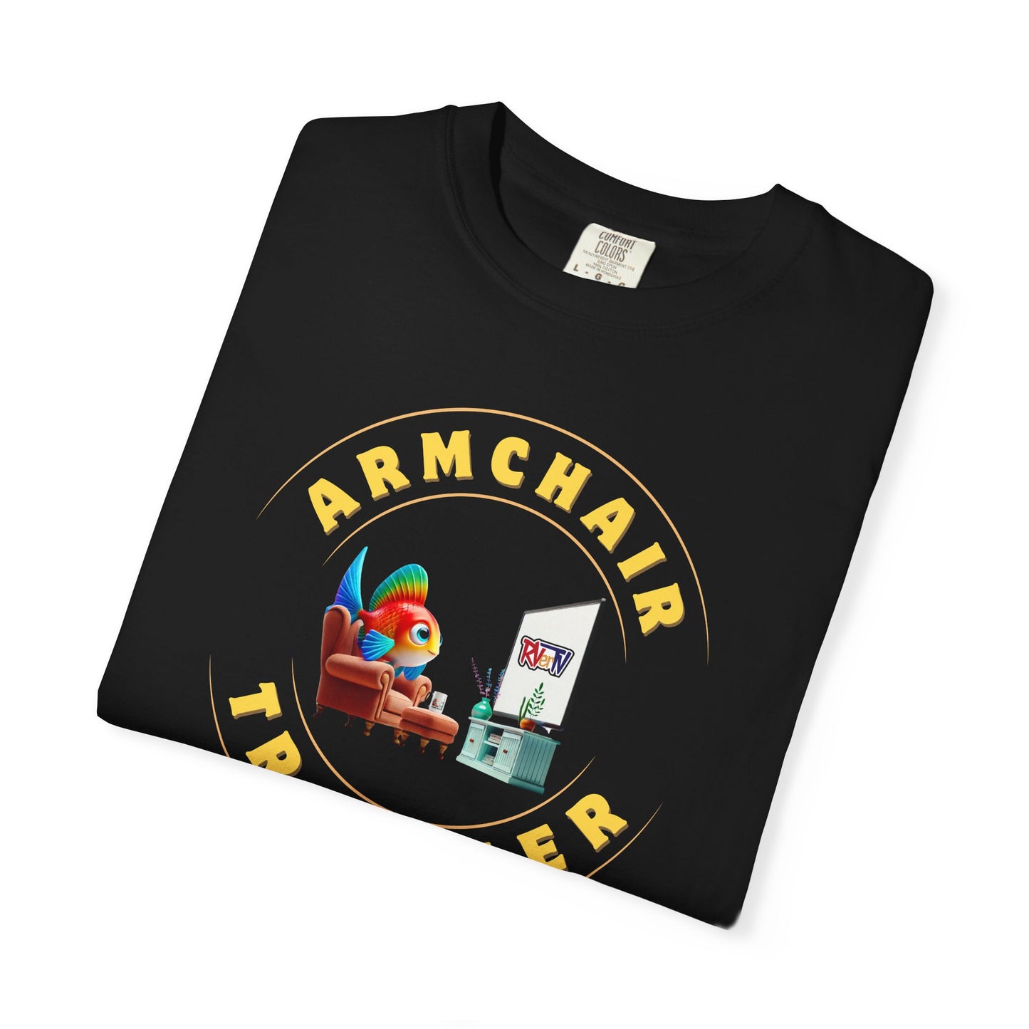 Armchair Traveler Fish - T-shirt (new design)