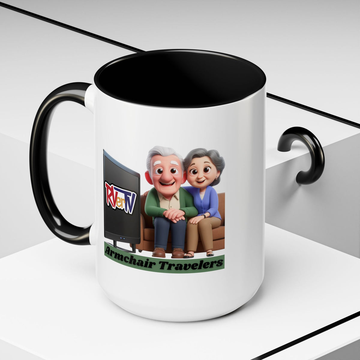 Armchair Travelers Couple - Coffee Mug