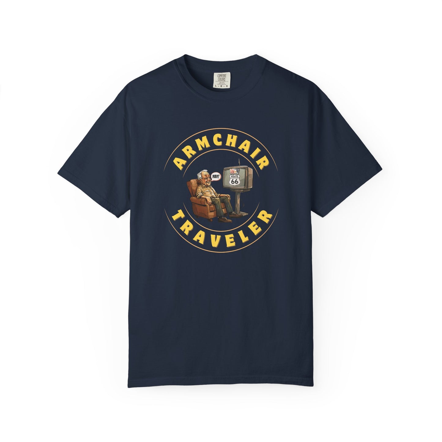 Armchair Traveler Grandpa - T-shirt (new design)