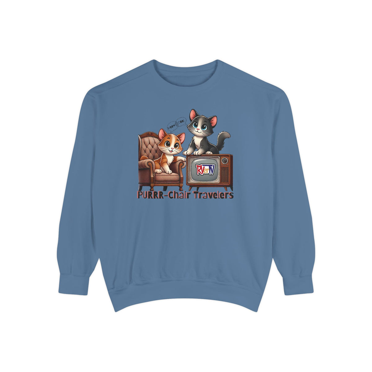 Purrr-chair Travelers Sweatshirt (original design)