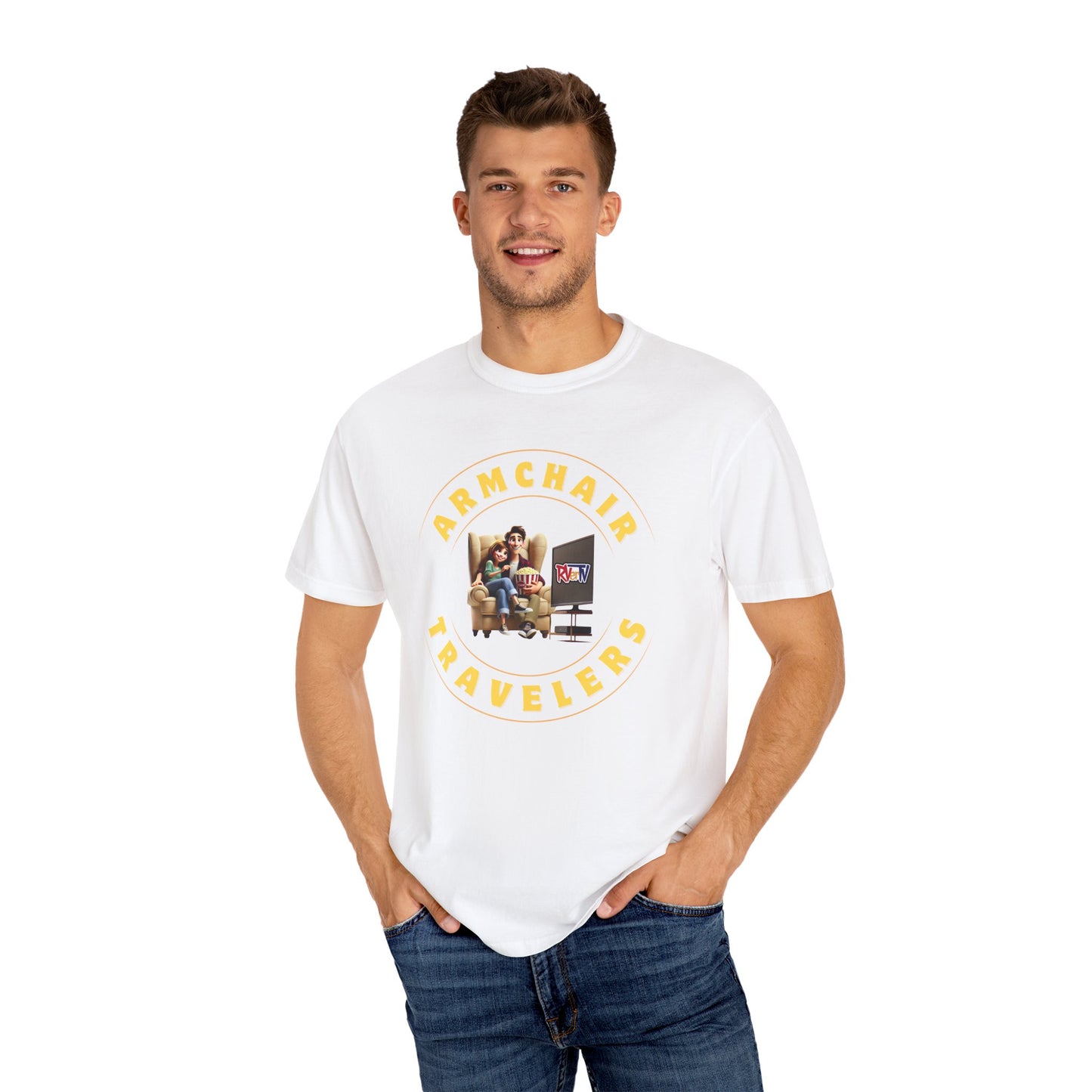 Armchair Traveler Partners -T-shirt (new design)