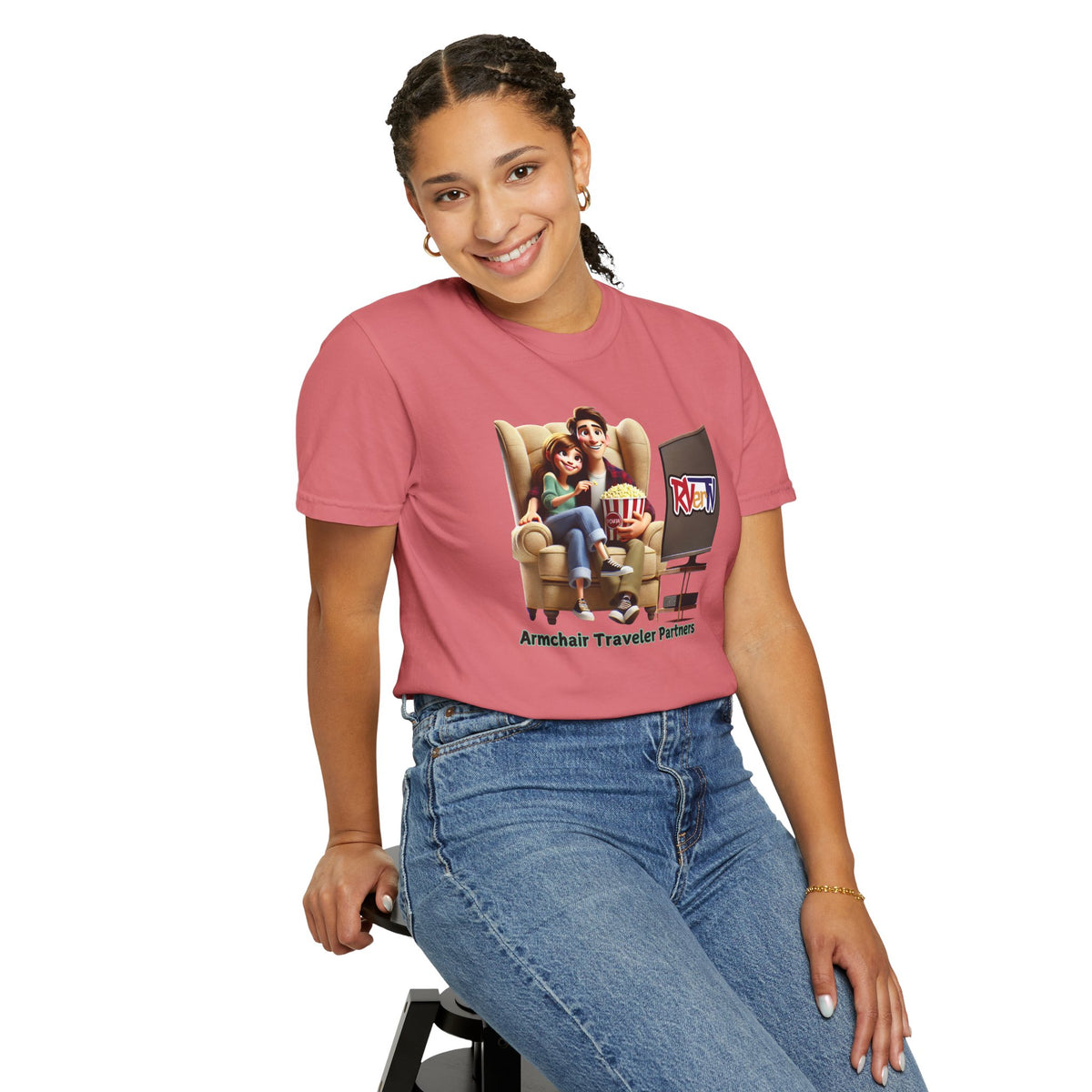Armchair Traveler Partners -T-shirt (original design)