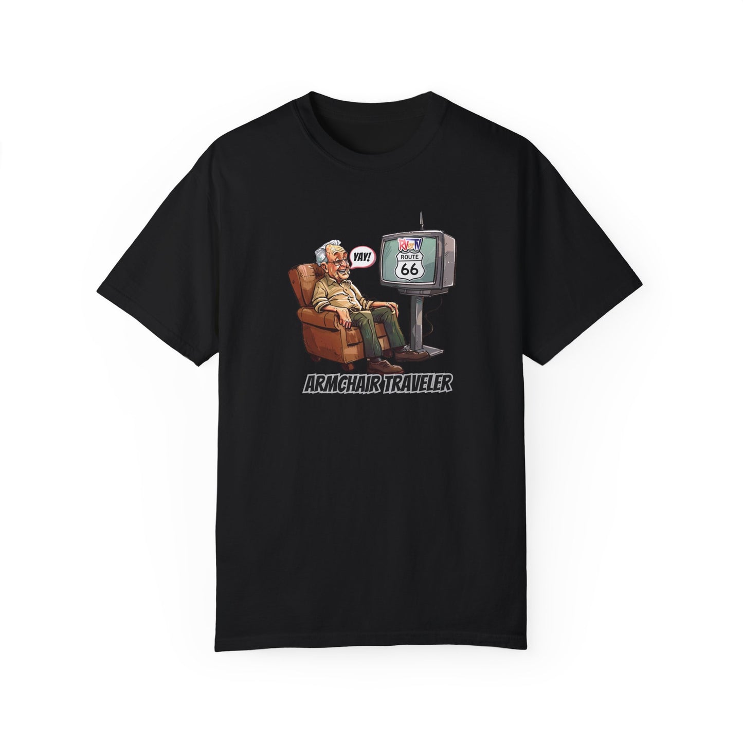 Armchair Traveler Grandpa - T-shirt