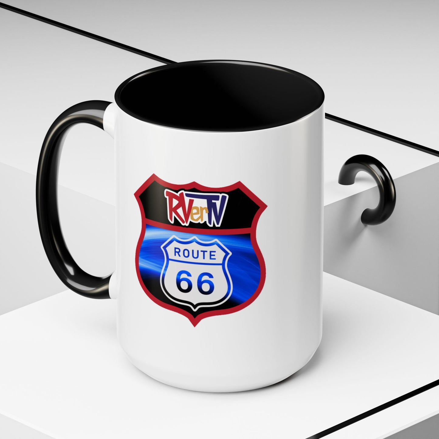 Route 66 with RVerTV - Coffee Mug