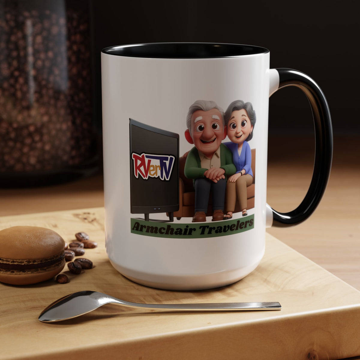 Armchair Travelers Couple - Coffee Mug