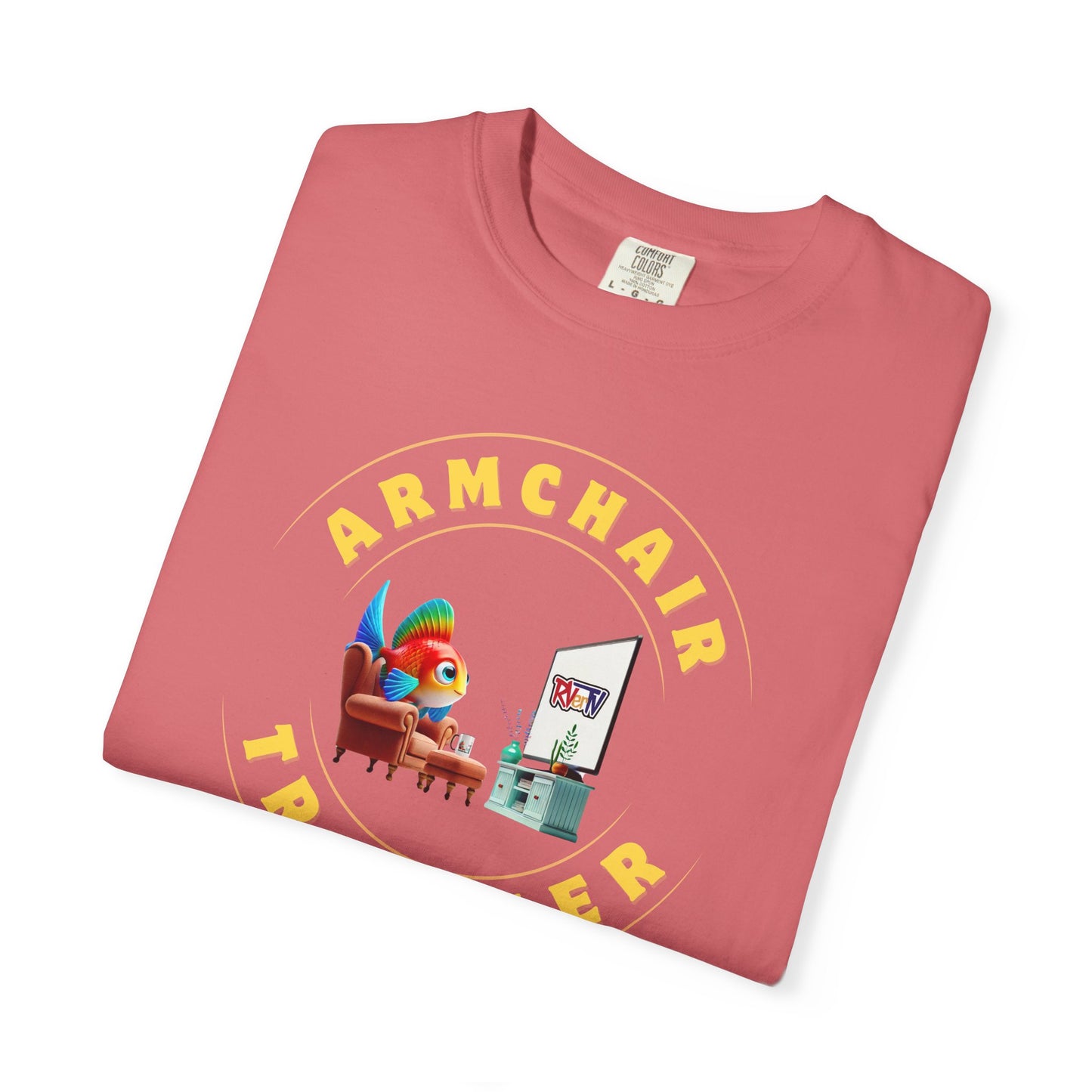 Armchair Traveler Fish - T-shirt (new design)