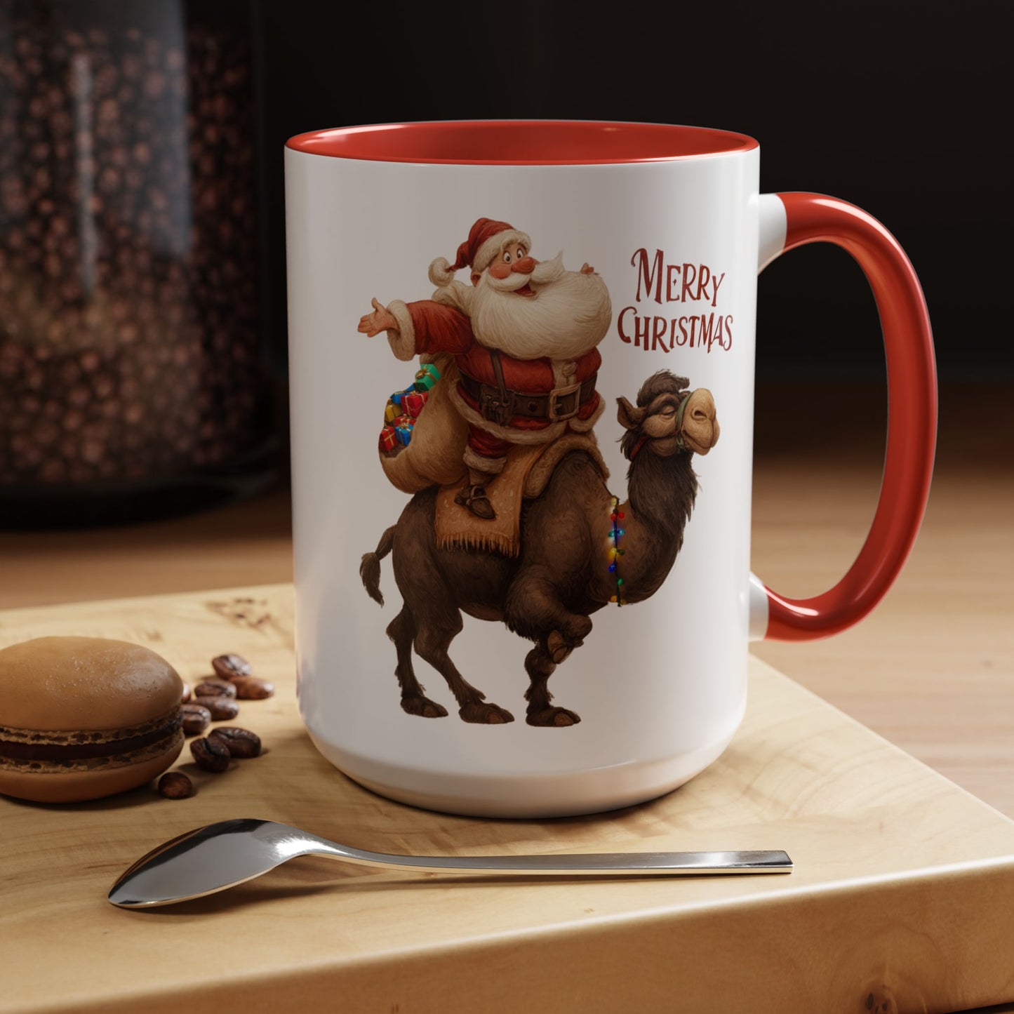 RVerTV Christmas Santa on Camel, Coffee Mug